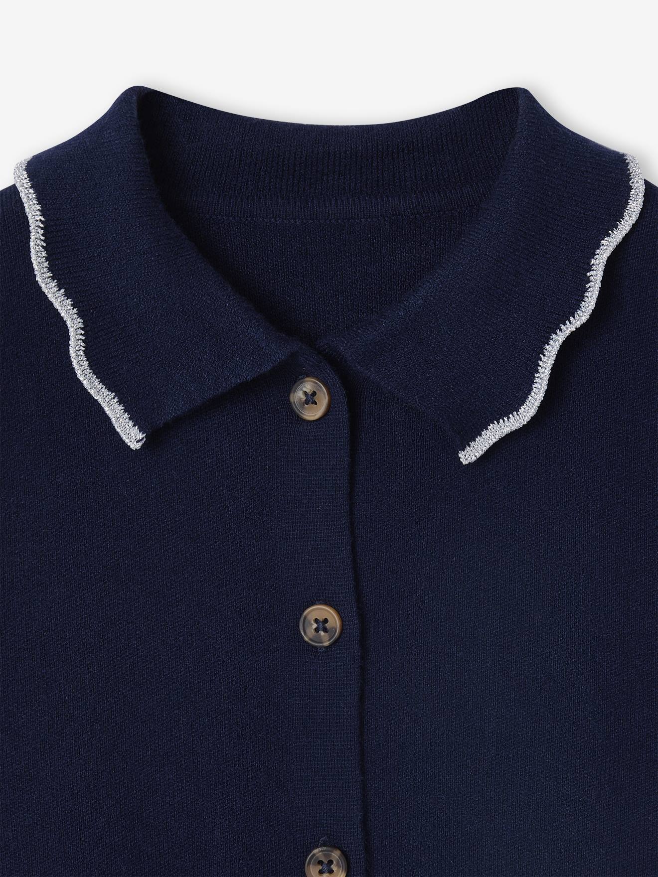 Thumbnail - Mädchen Cardigan mit Glitzer-Kragen