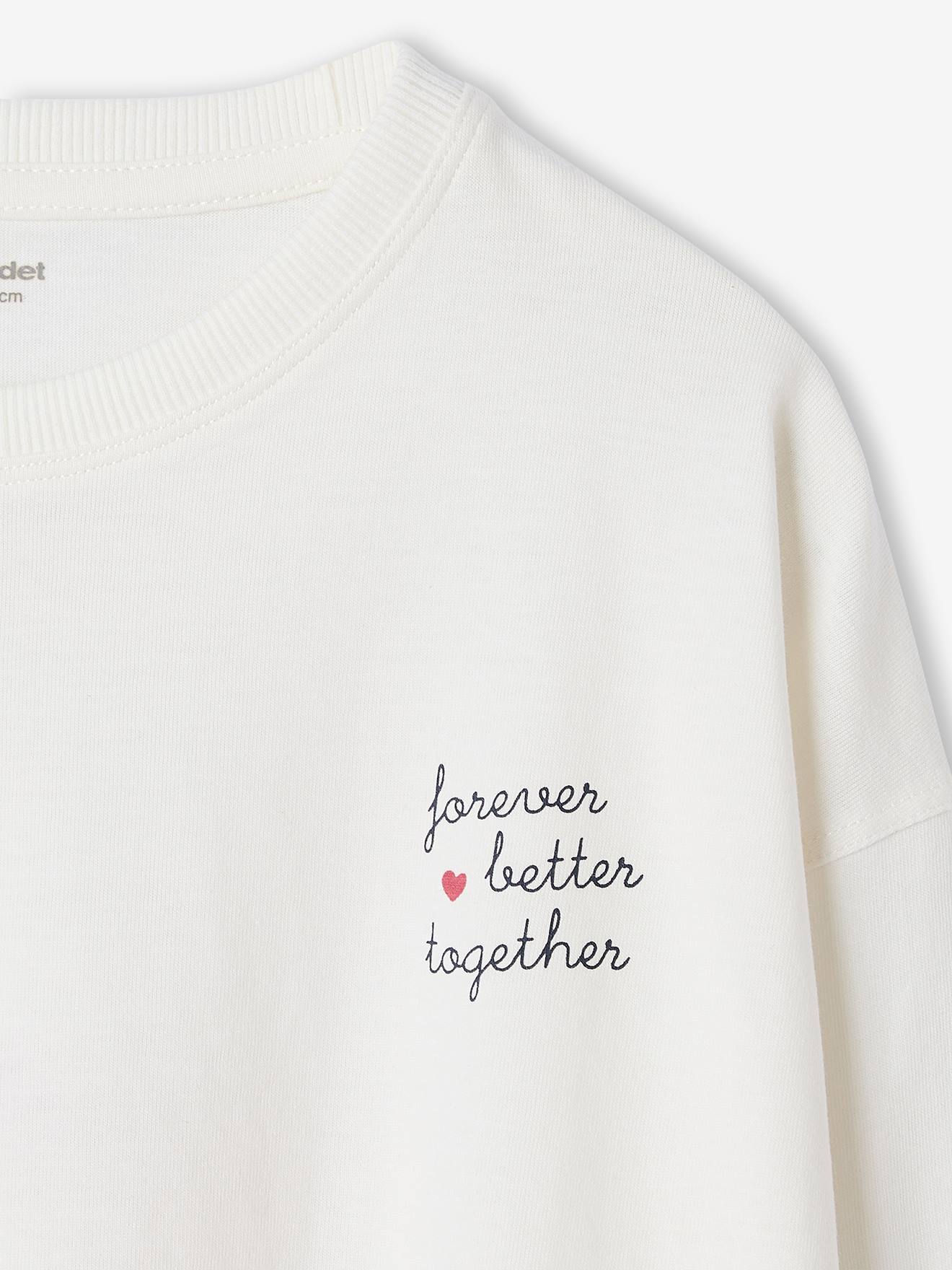 Thumbnail - Mädchen Cropped-Shirt mit langen Ärmeln und Recycling-Baumwolle