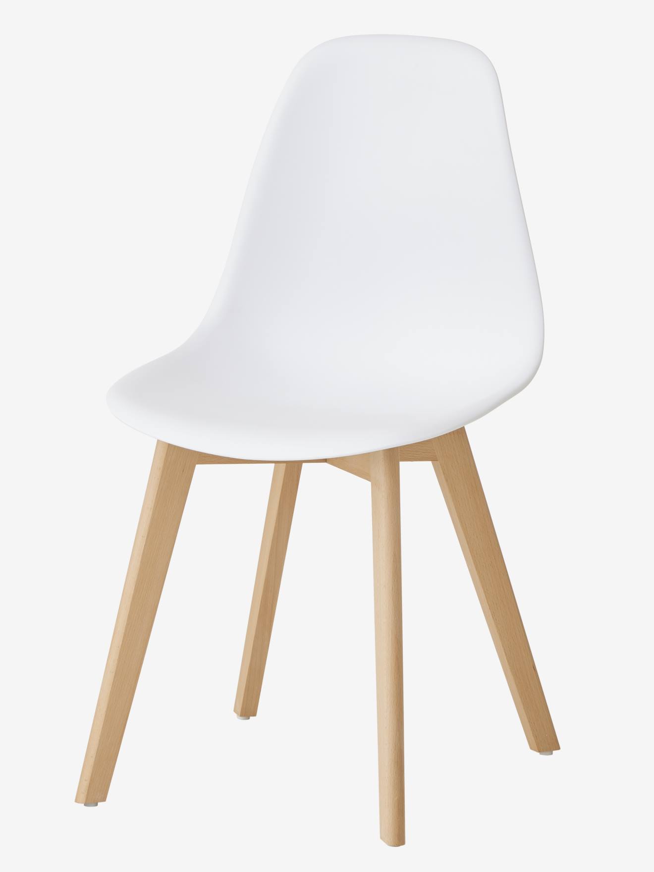 Vertbaudet Kinderstuhl ,,Scandinave, Sitzhöhe 45 cm in weiß Kinderstuhl ,,Scandinave