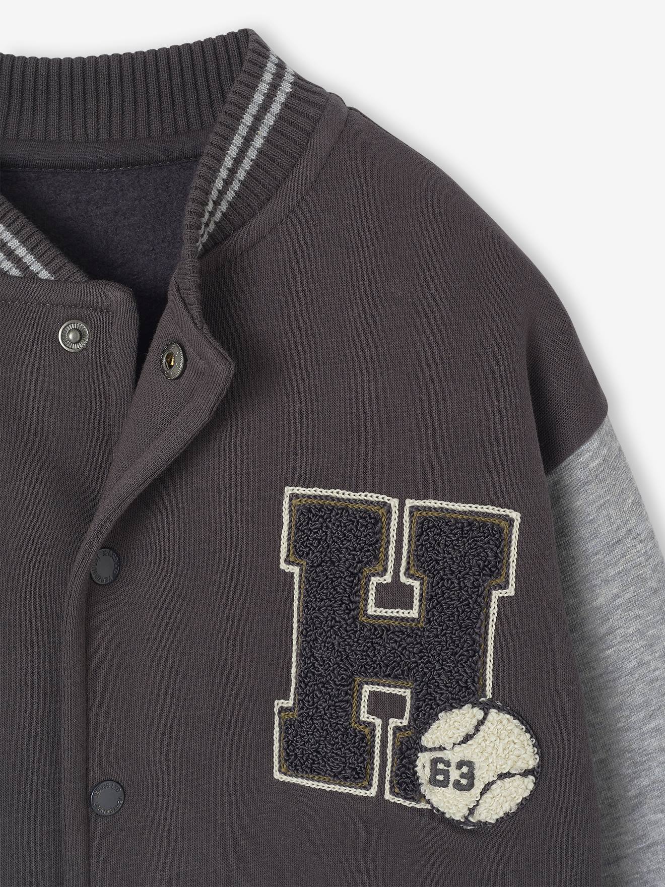 Thumbnail - College-Sweatjacke mit Aufnäher Jungen