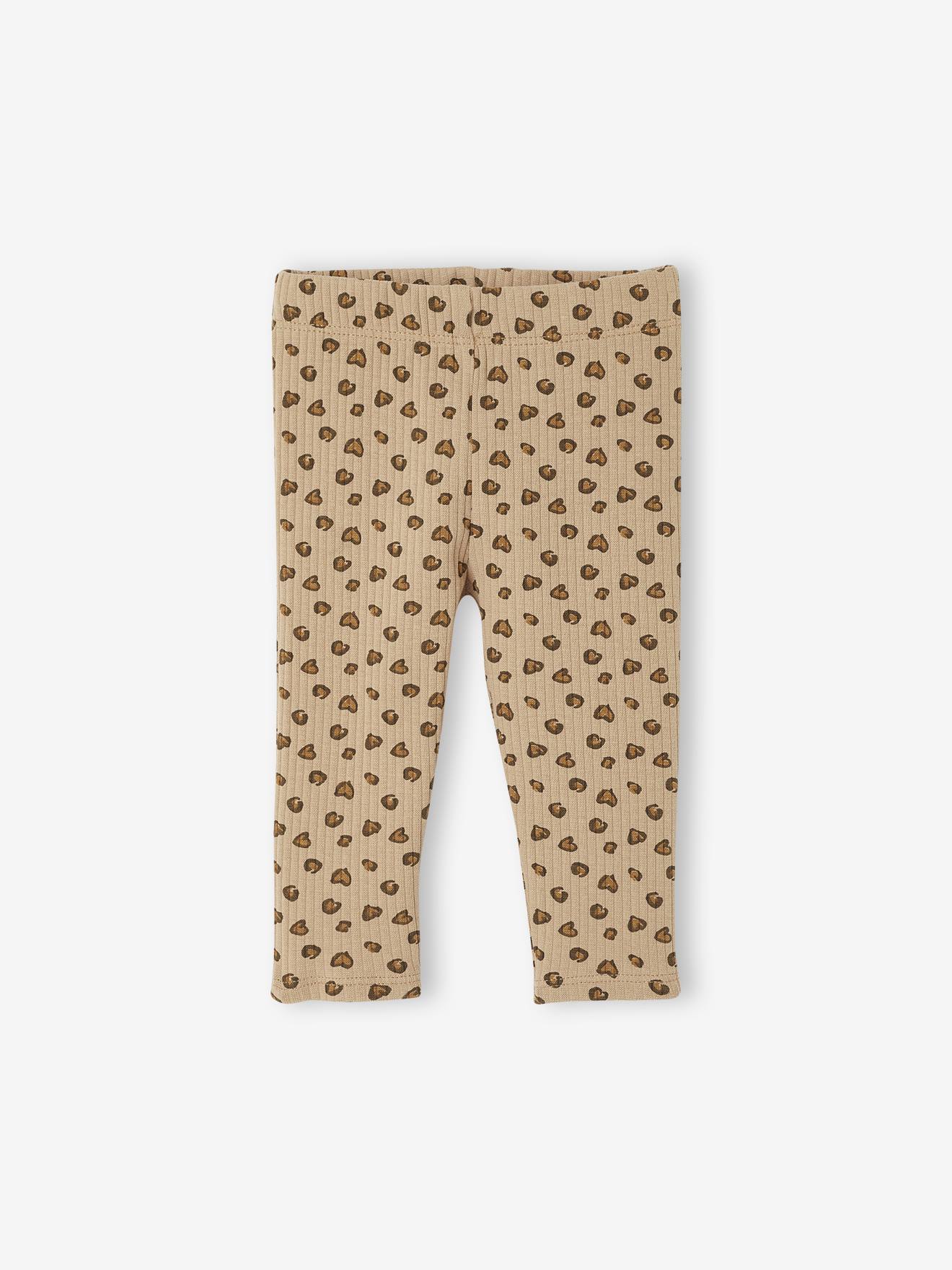 Gemusterte Baby Leggings aus Rippjersey Bio-Baumwolle