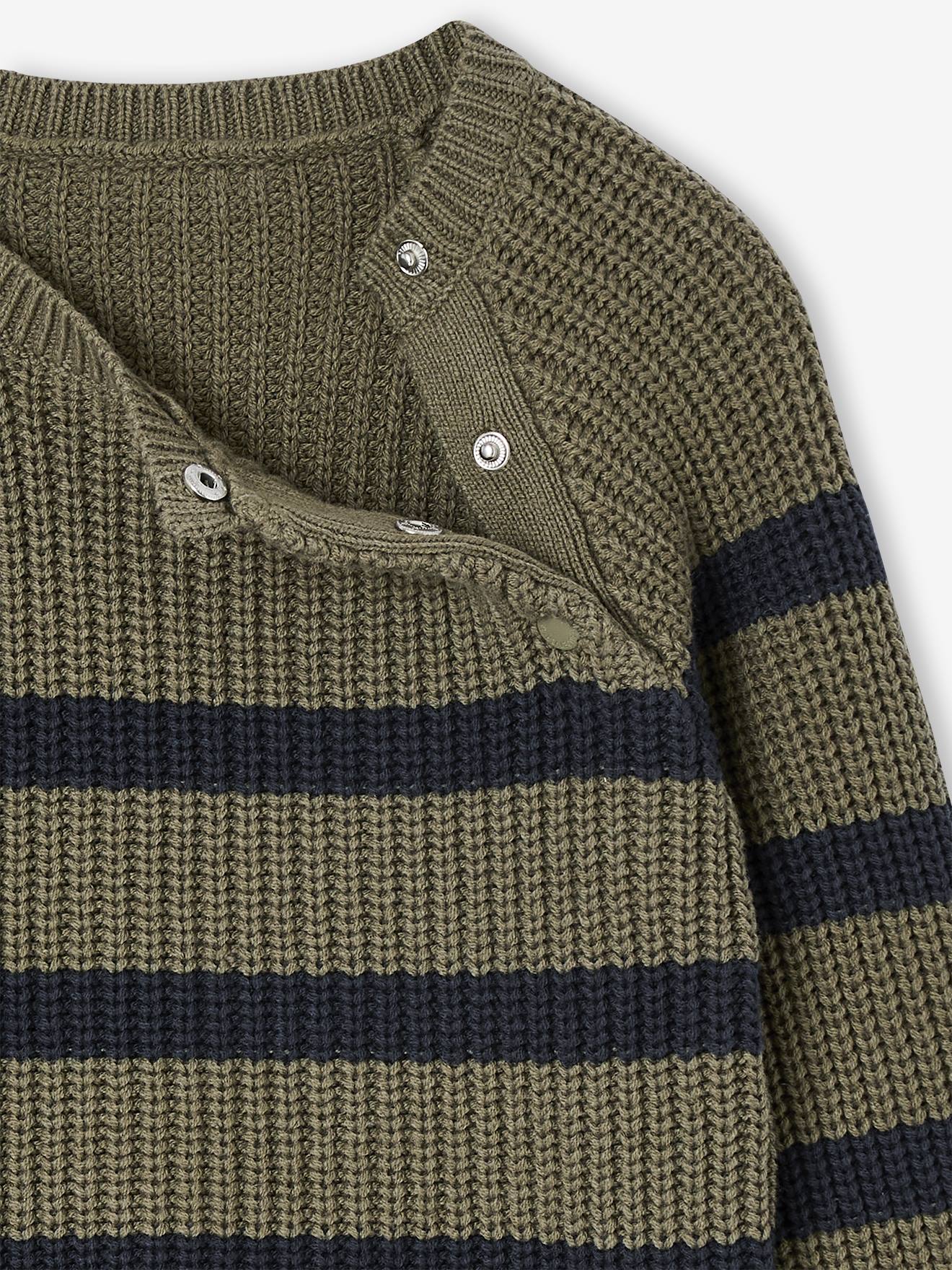 Thumbnail - Jungen Strickpullover mit Streifen