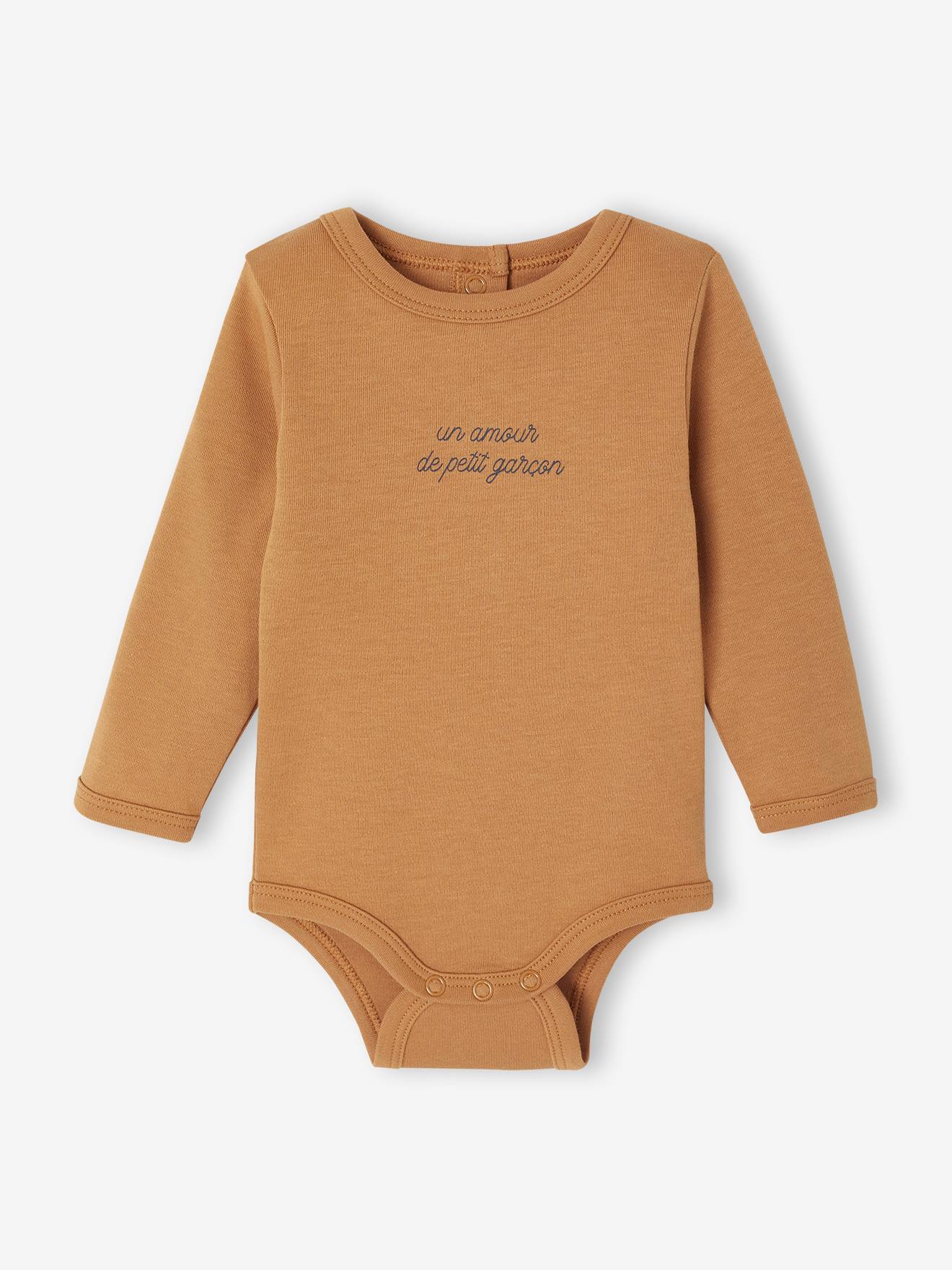Thumbnail - Bio-Kollektion: 3er-Pack Baby Bodys aus Interlock- & Rippjersey