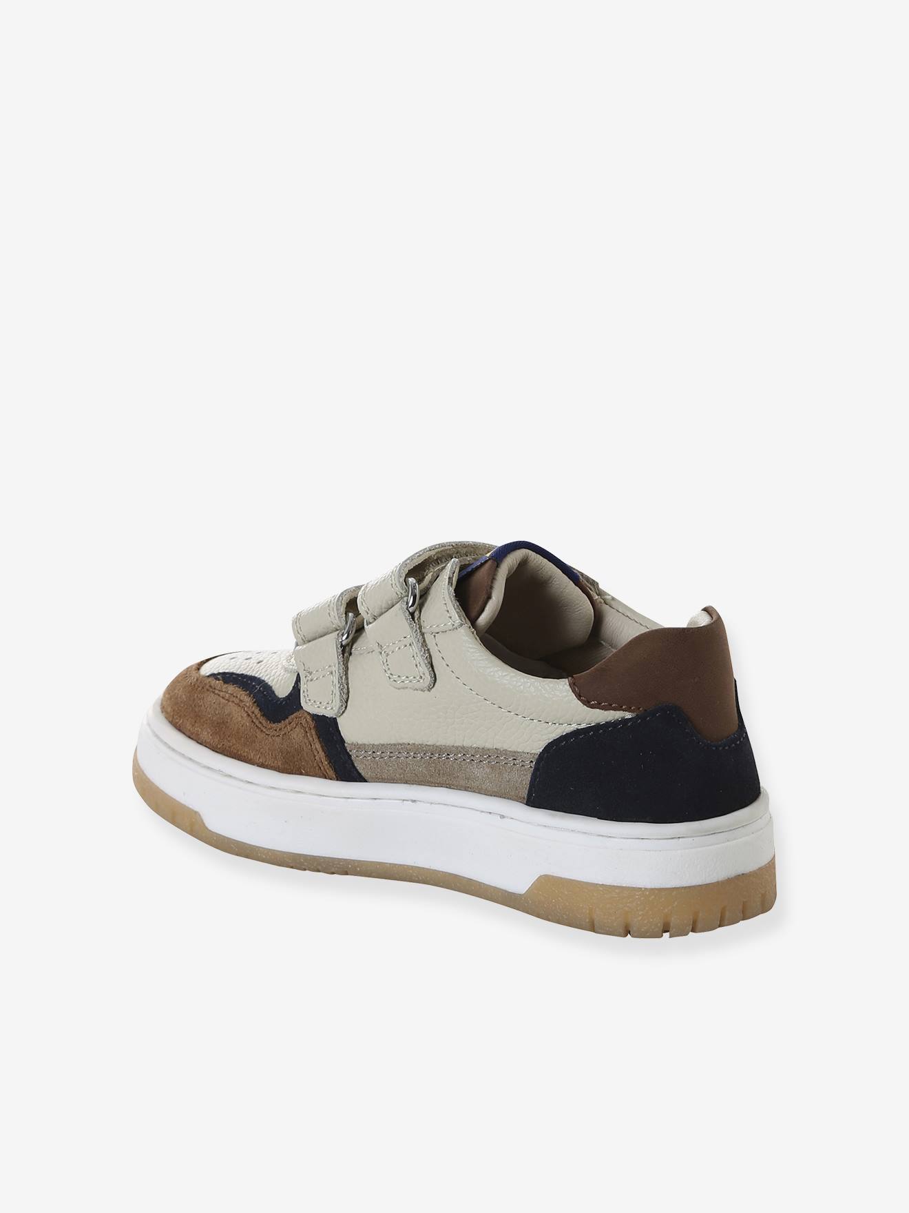 Thumbnail - Leder-Sneakers mit Klettverschluss und weicher Sohle für Kinder set