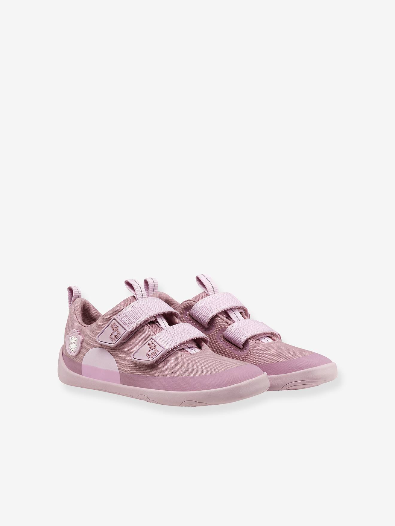 Vegane Kinder Barfußschuhe aus Baumwolle Lucky Affenzahn rosa nude Gr. 34