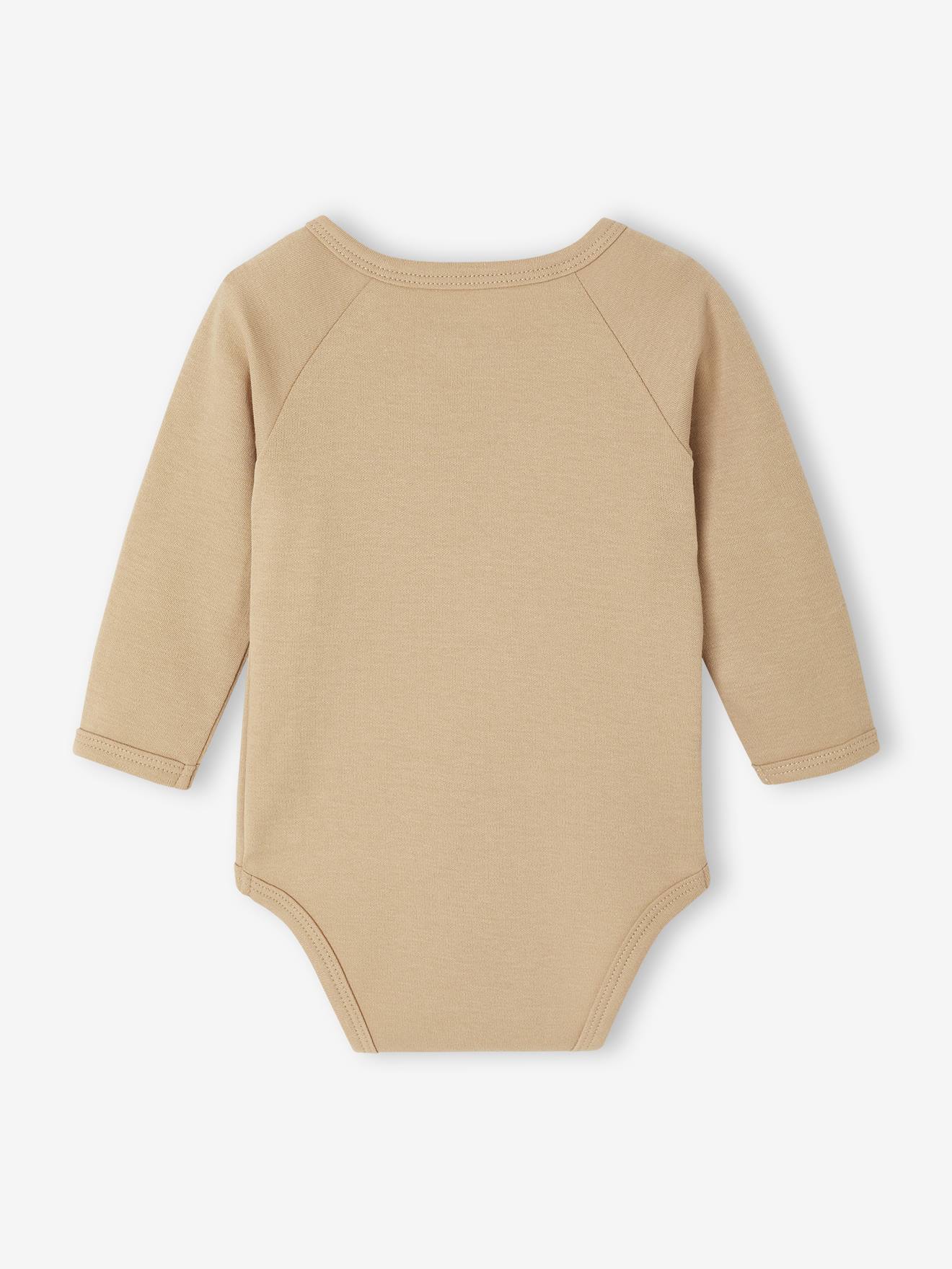 Thumbnail - Bio-Kollektion: 2er-Pack Baby Wickelbodys mit langen Ärmeln