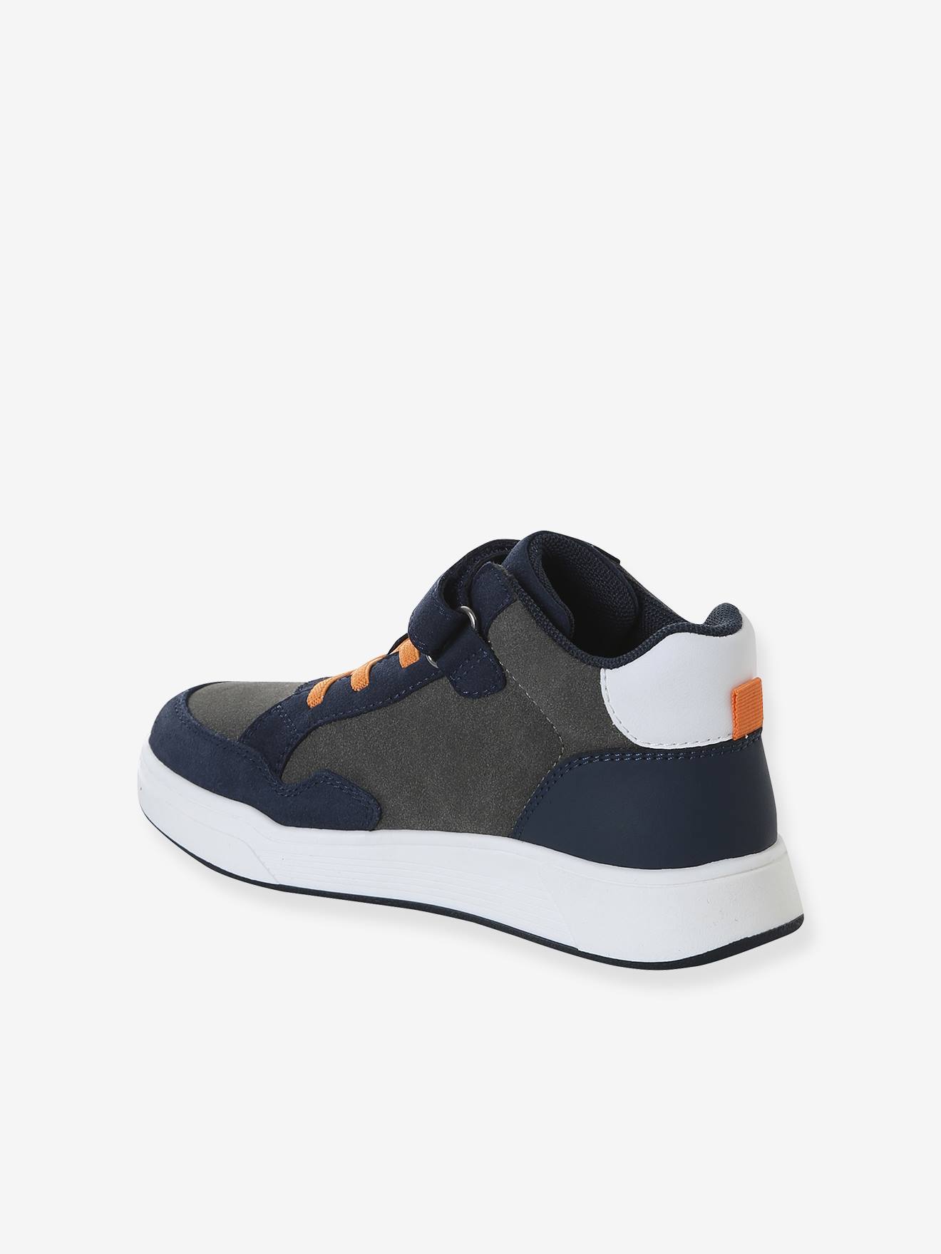 Thumbnail - Hohe Sneakers mit Klettverschluss und elastischen Schnürsenkeln für Kinder set