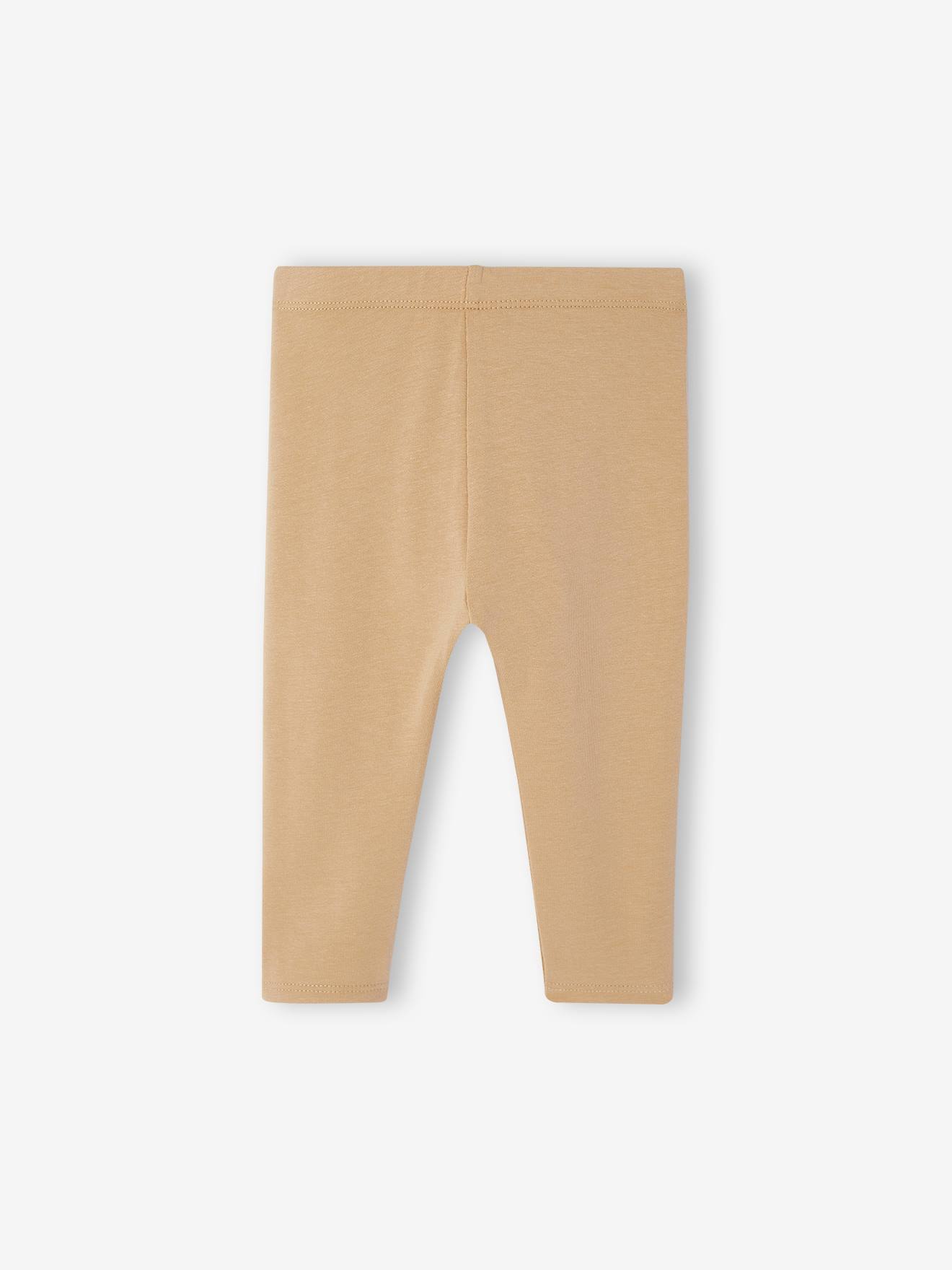 Thumbnail - 2er-Pack Mädchen Baby Leggings BASIC ocker