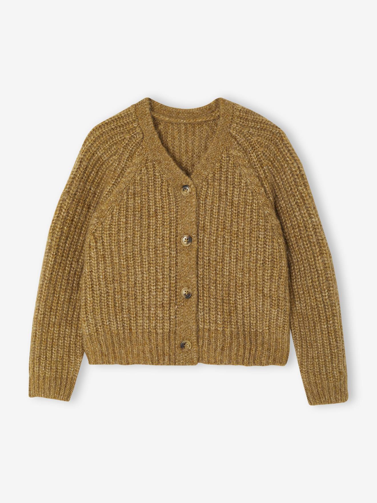 Thumbnail - Mädchen Strickjacke mit Knopfverschluss