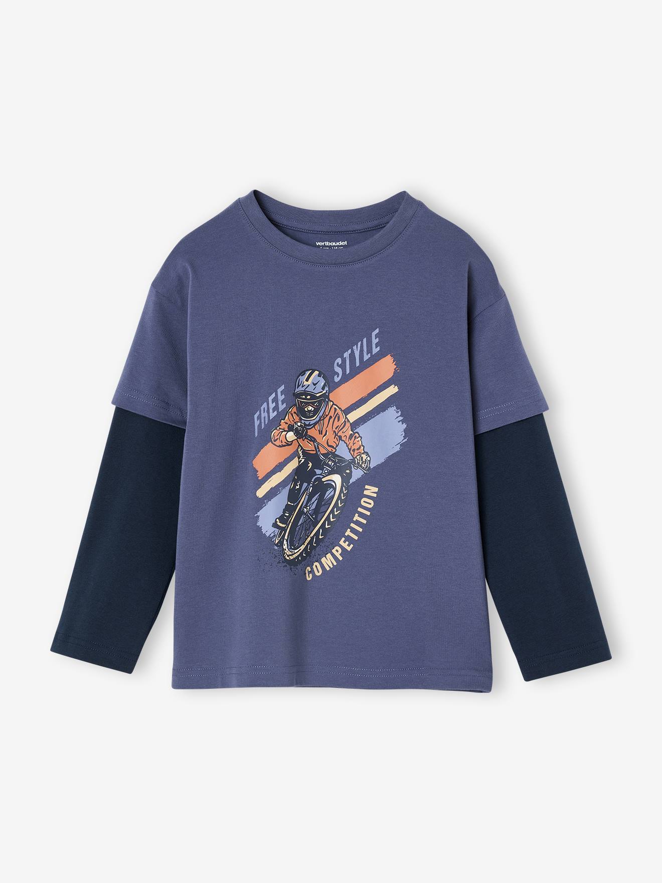 Jungen 2-in-1-Langarmshirt