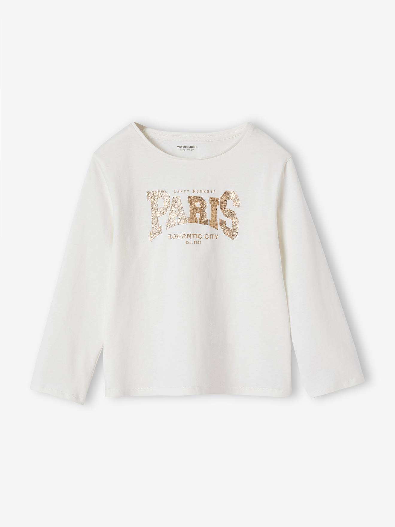 Mädchen Langarmshirt BASIC mit Recycling-Baumwolle