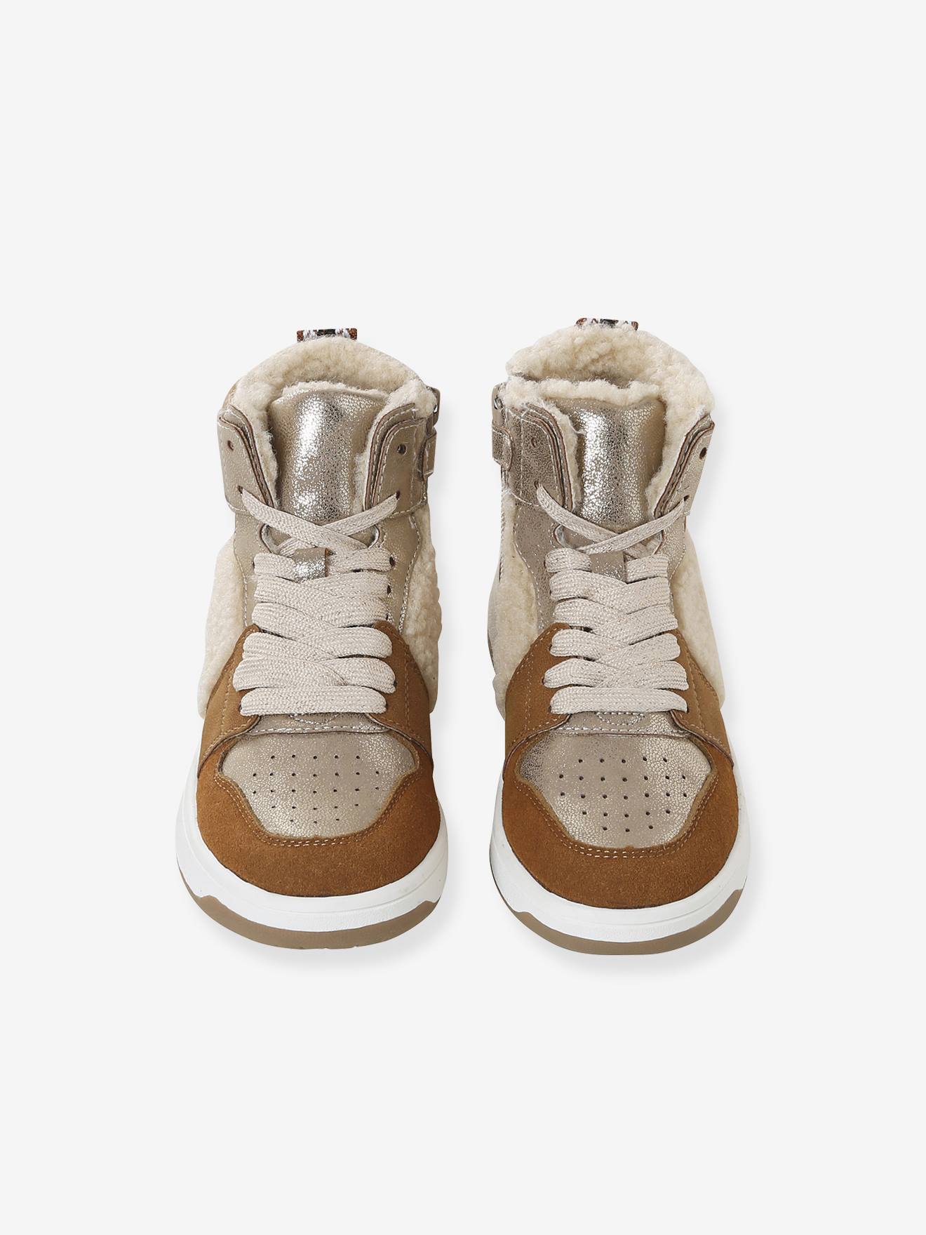 Thumbnail - Gefütterte hohe Sneakers mit Schnürsenkeln für Mädchen