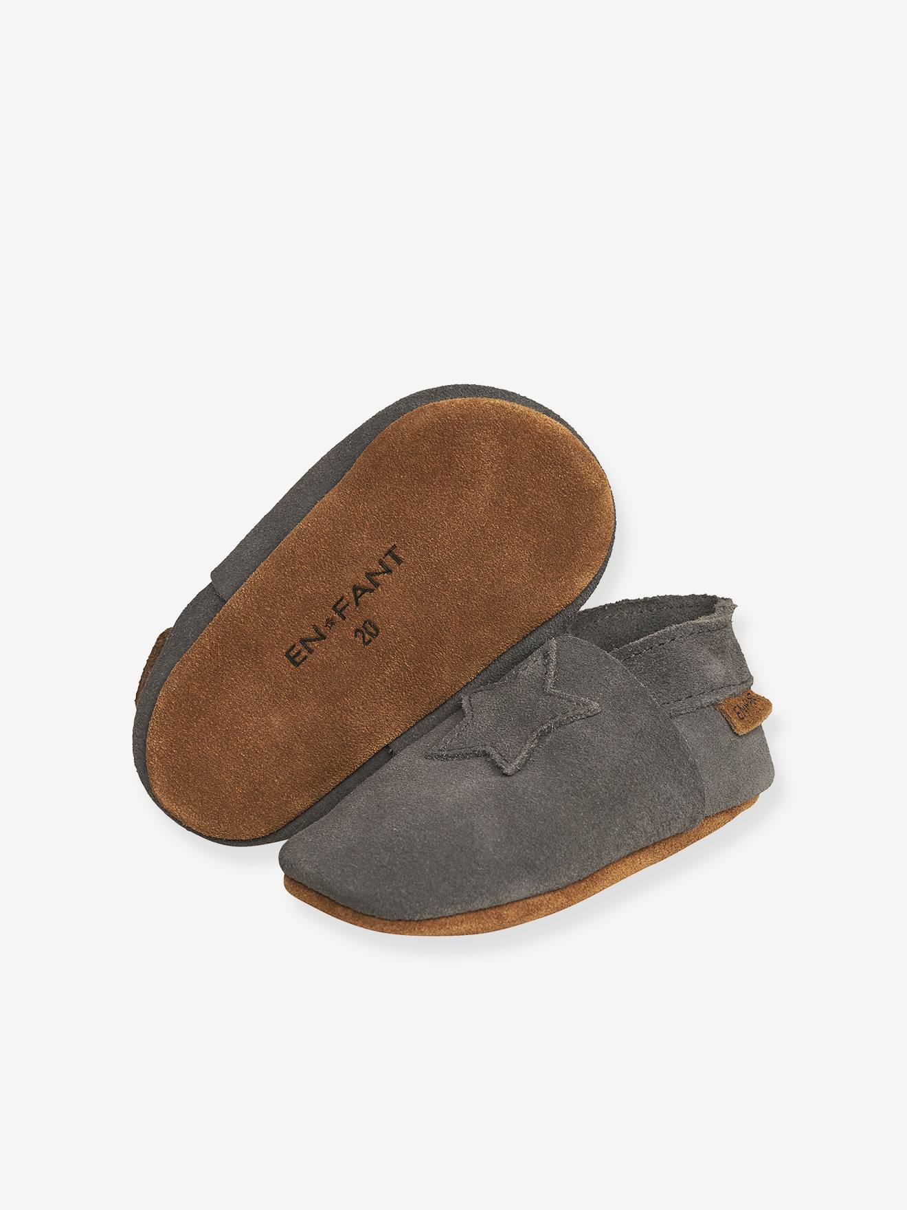 Thumbnail - Baby Krabbelschuhe aus Veloursleder En Fant