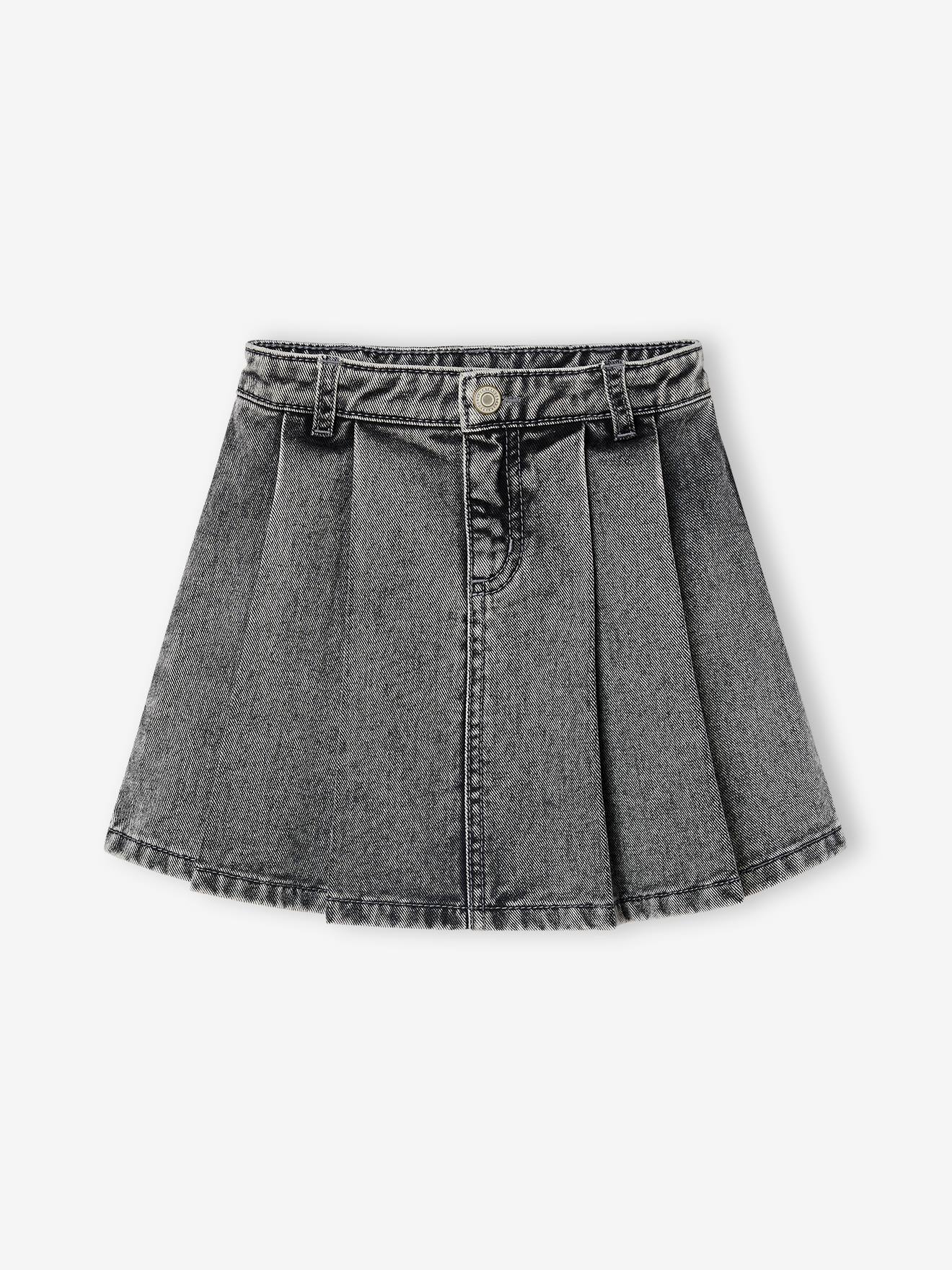 Mädchen Faltenrock aus Denim er denim
