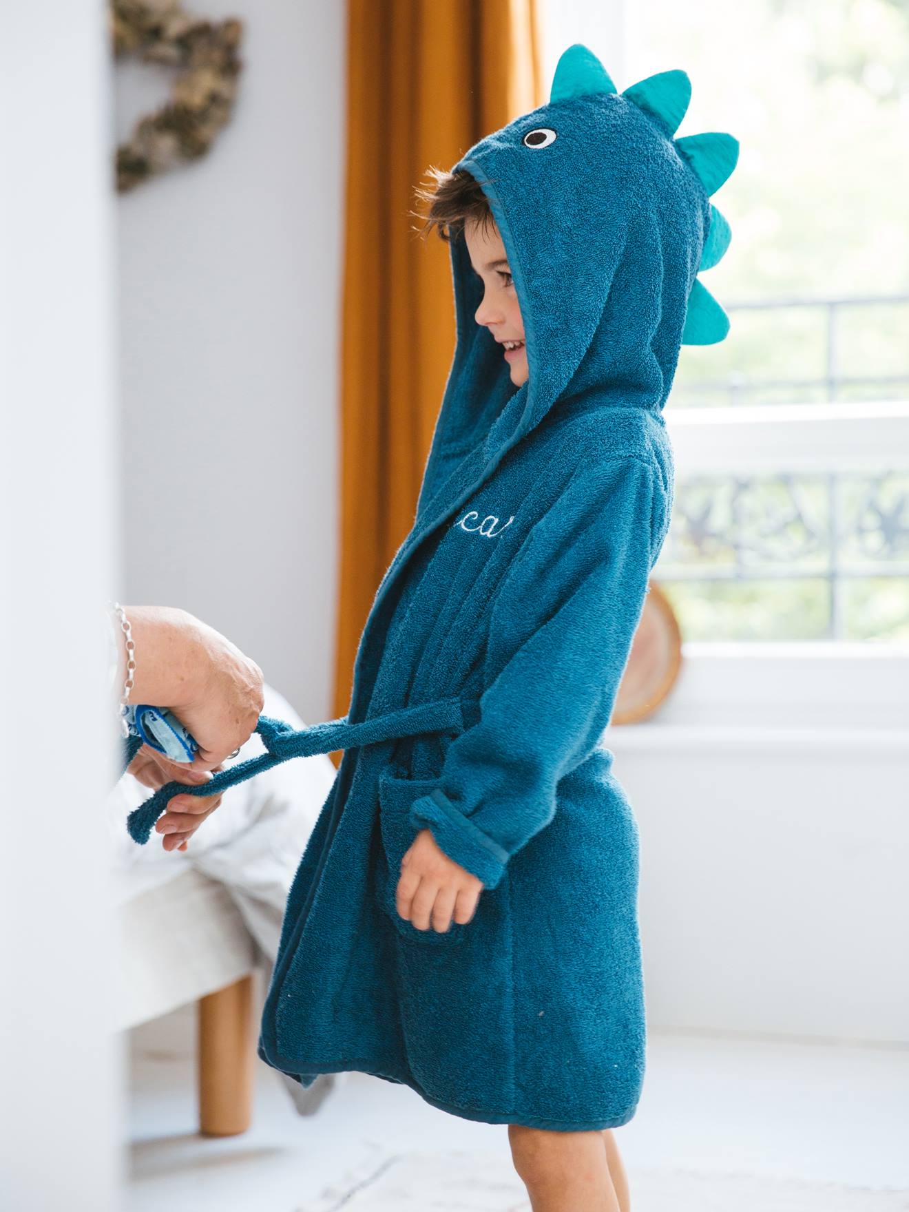 Kinder Bademantel DINO