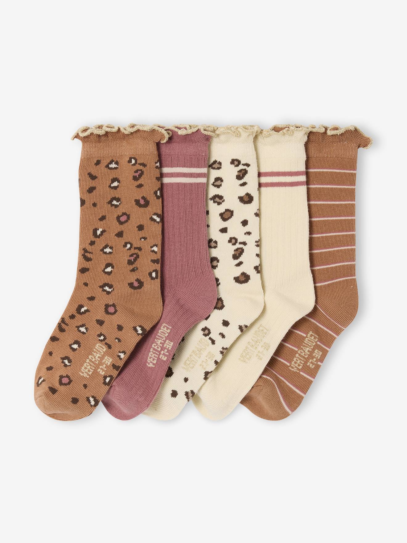 5er-Pack Socken LEOPARD