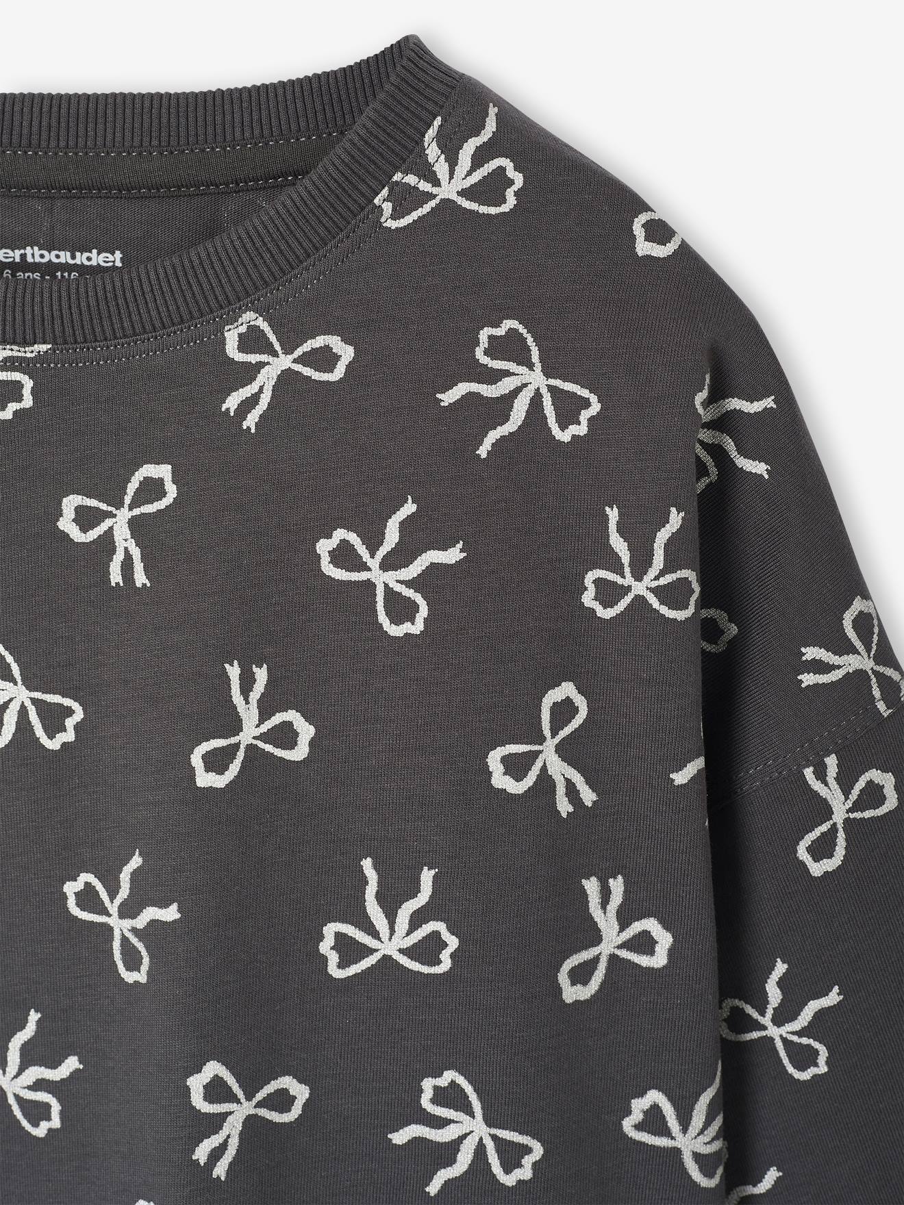 Thumbnail - Mädchen Cropped-Shirt mit langen Ärmeln und Recycling-Baumwolle