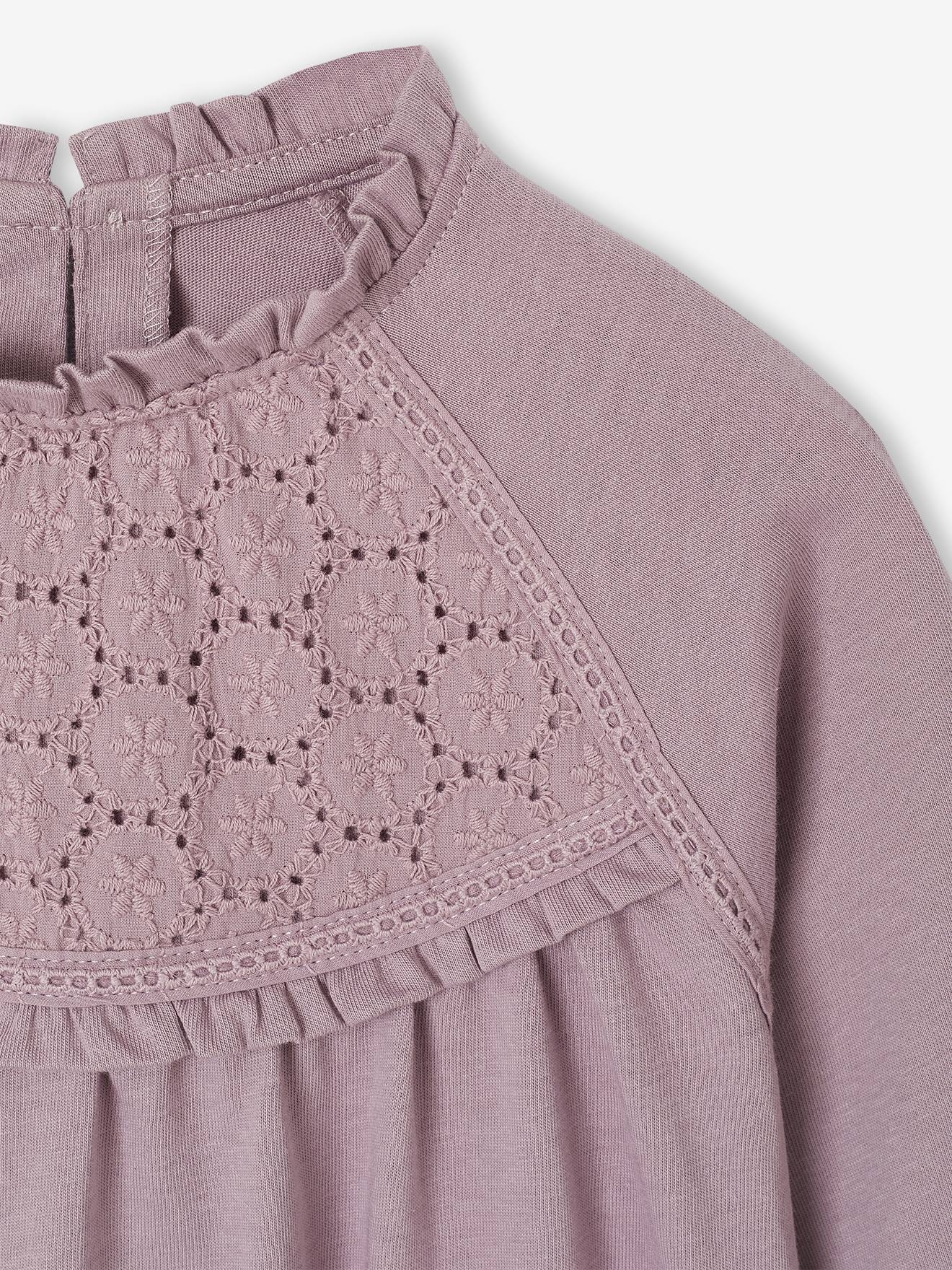 Thumbnail - Mädchen Blusenshirt mit Lochstickerei