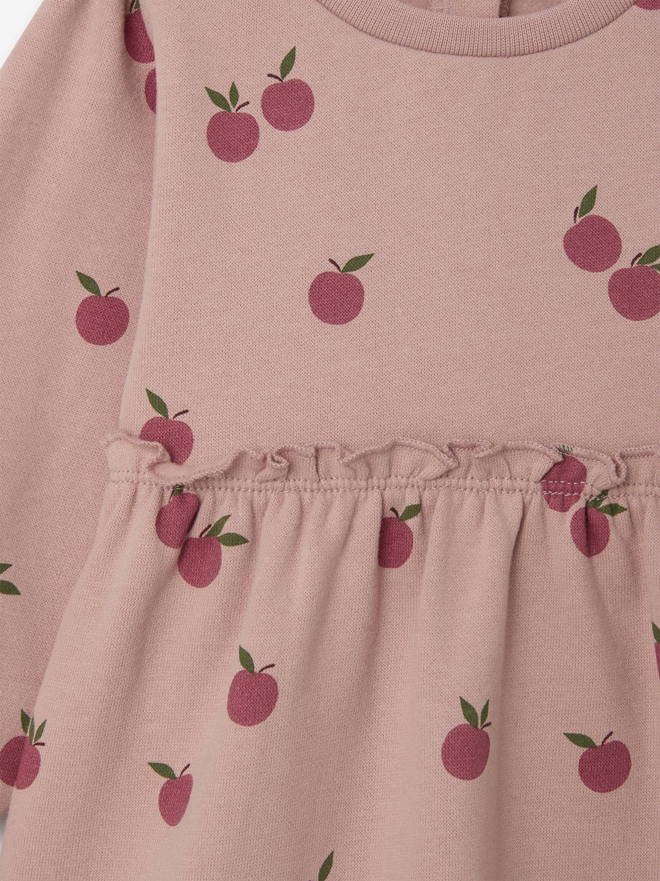 Thumbnail - Mädchen Baby Sweatkleid pudrig