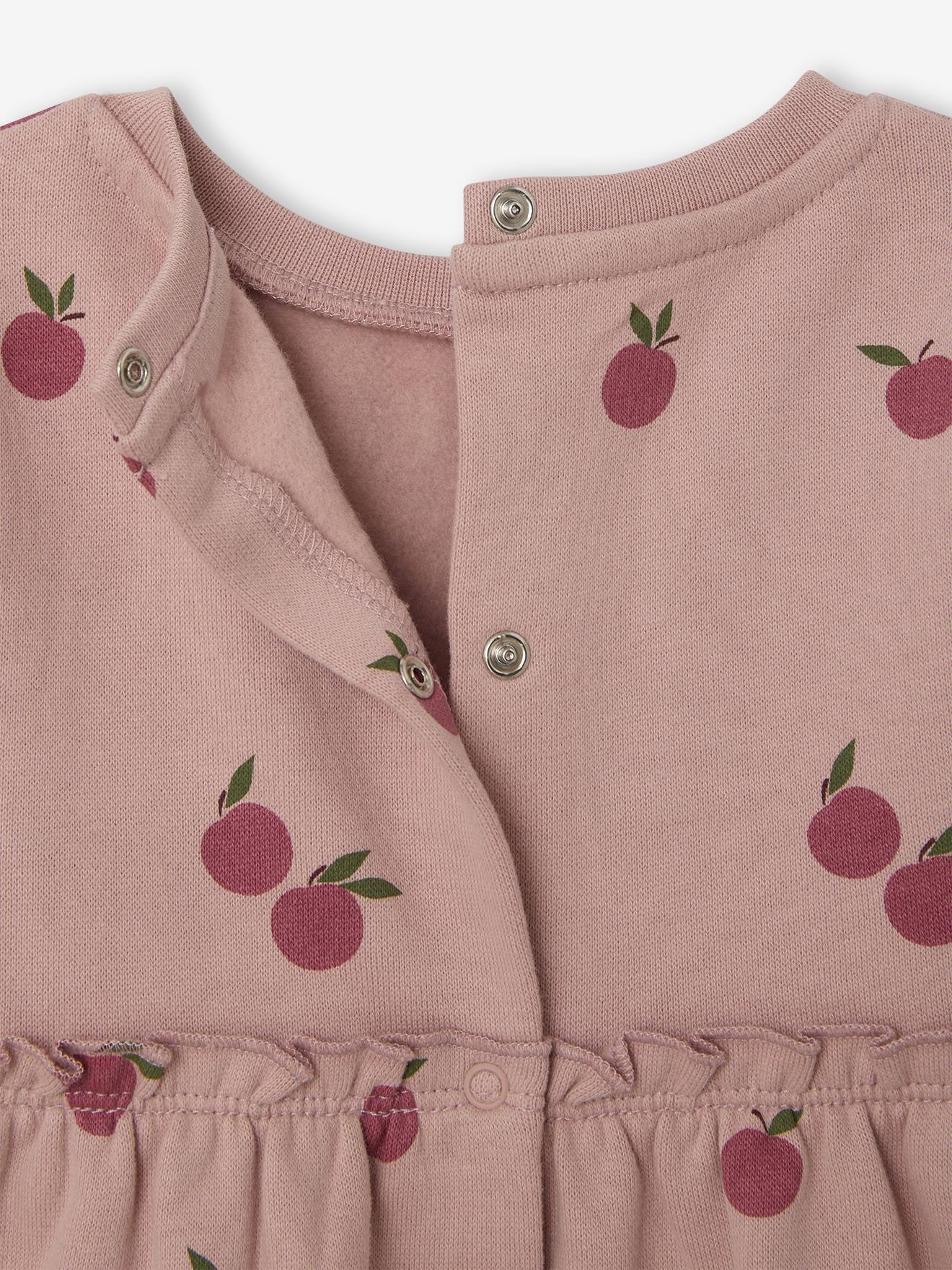 Thumbnail - Mädchen Baby Sweatkleid pudrig