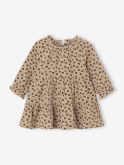Babymode-Kleider & Röcke-Mädchen Baby Volantkleid aus Baumwollmusselin
