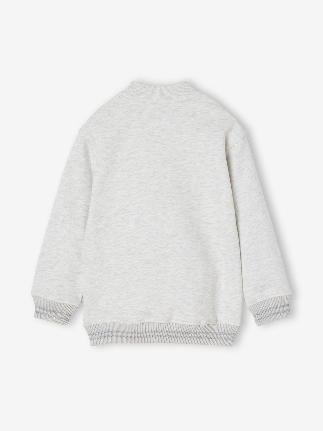 Thumbnail - Mädchen Sweatjacke im College-Look mit Recycling-Polyester