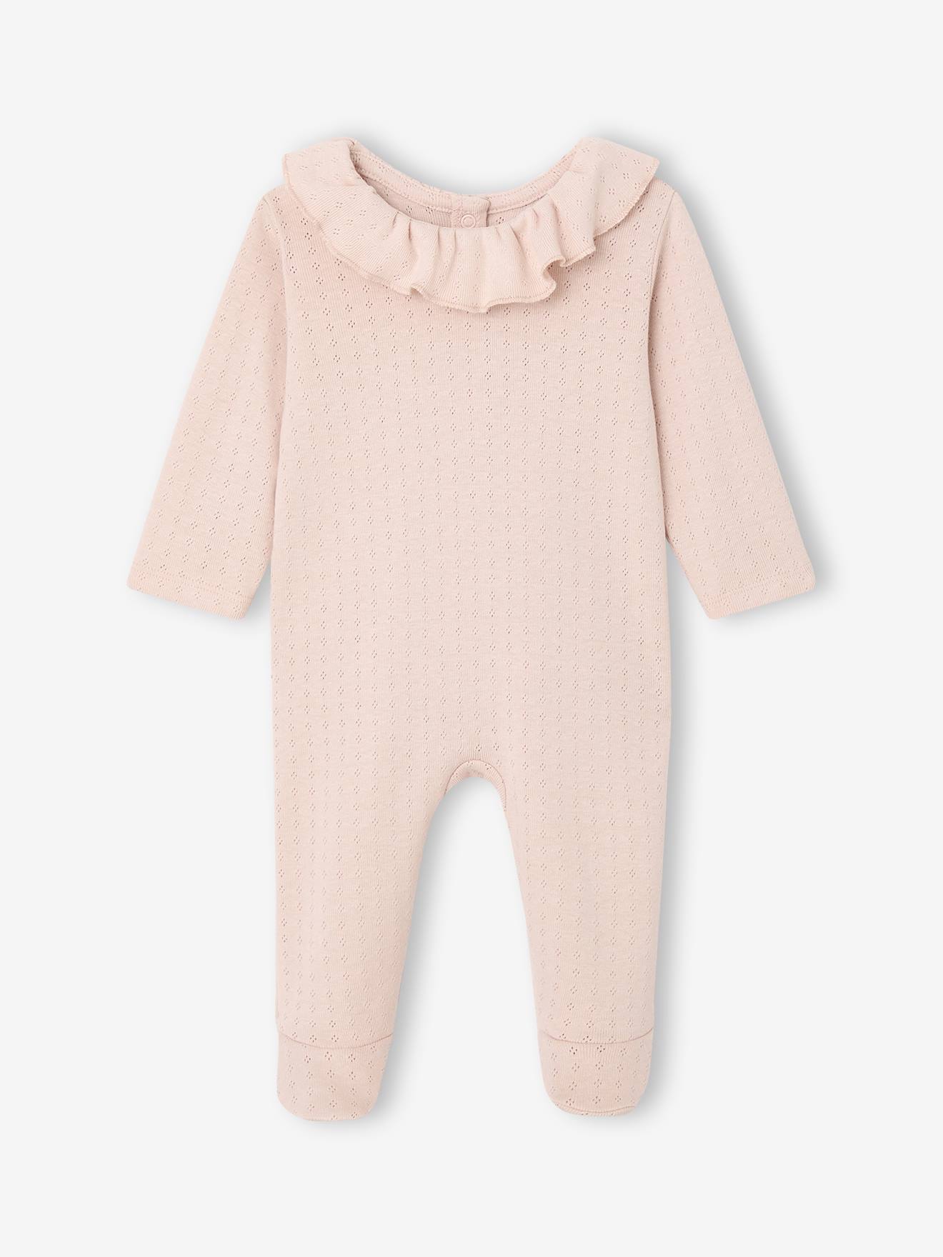 Thumbnail - Bio-Kollektion: 2er-Pack Baby Strampler mit Volantkragen