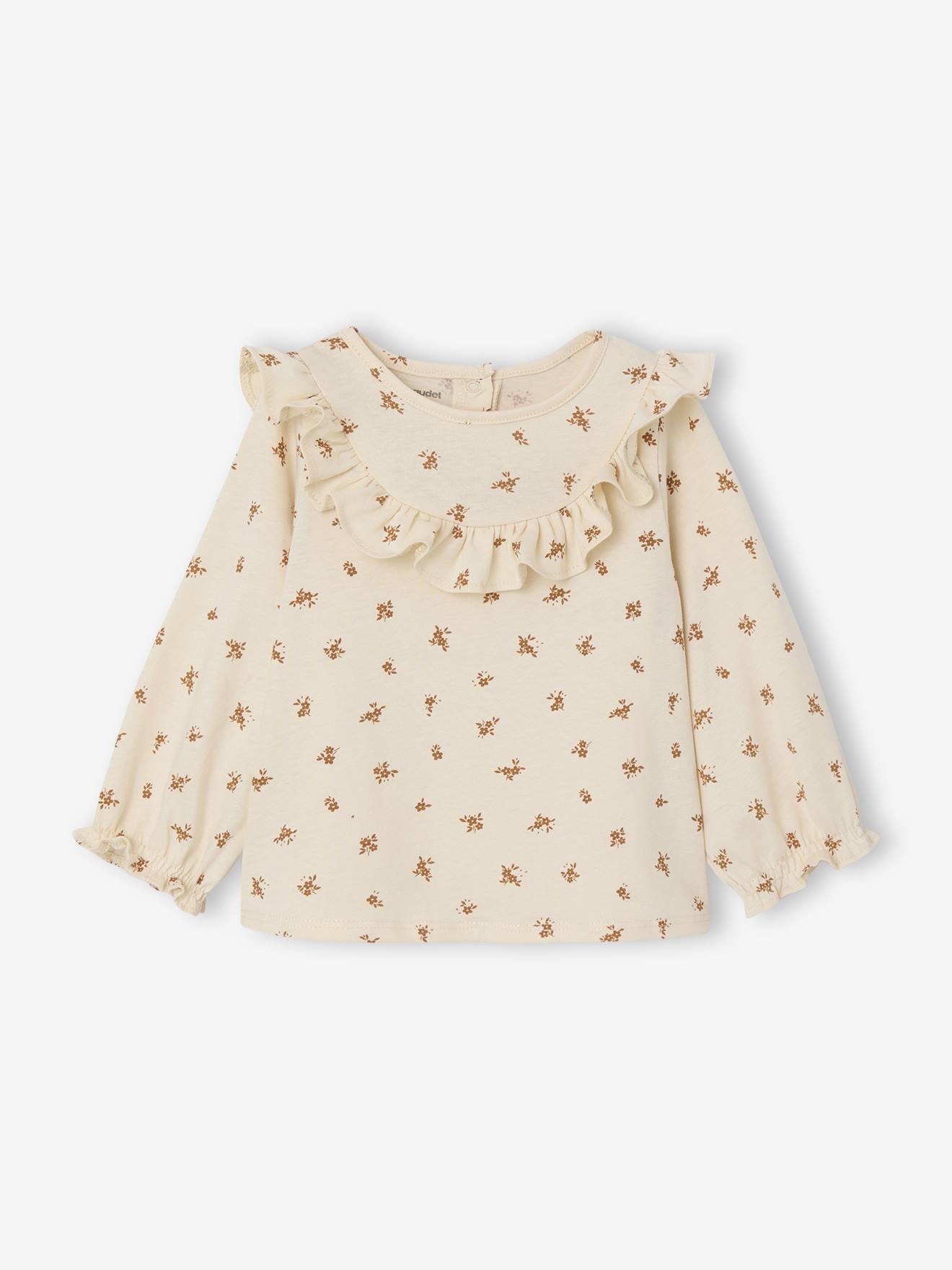 Baby Blusenshirt mit Blumenprint und Volants