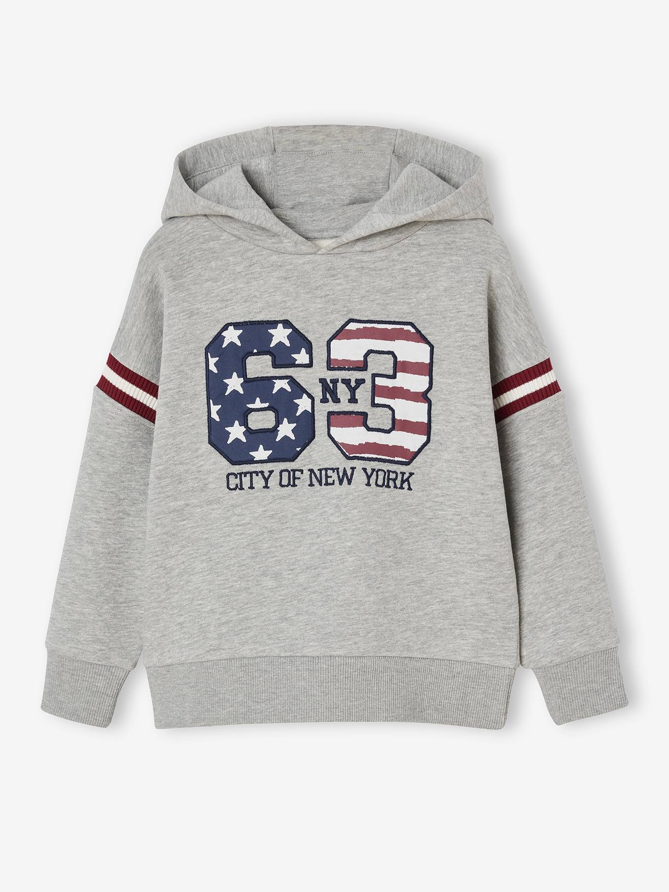 Thumbnail - Jungen Kapuzensweatshirt mit Print NY City