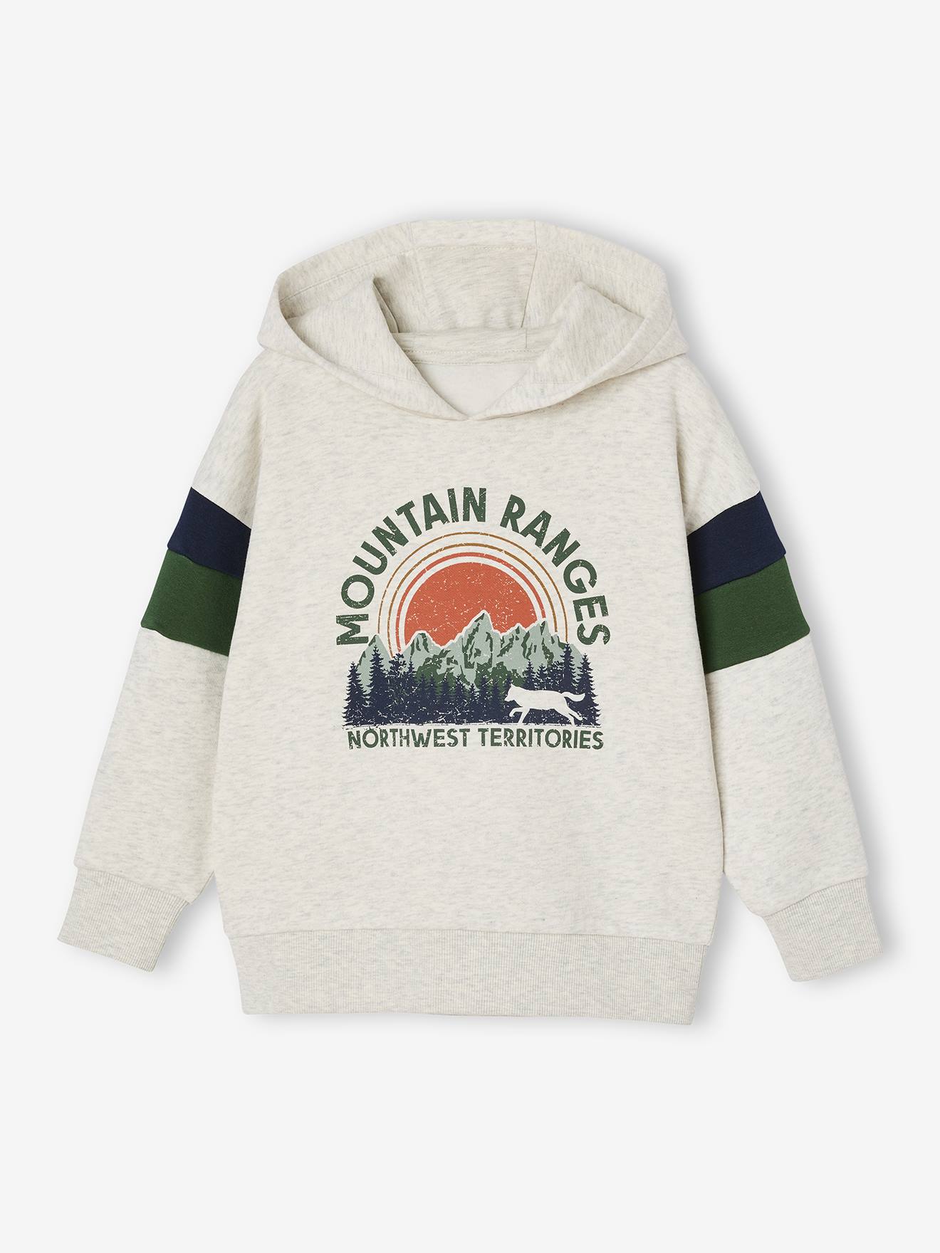 Thumbnail - Jungen Kapuzensweatshirt mit Prints ADVENTURE