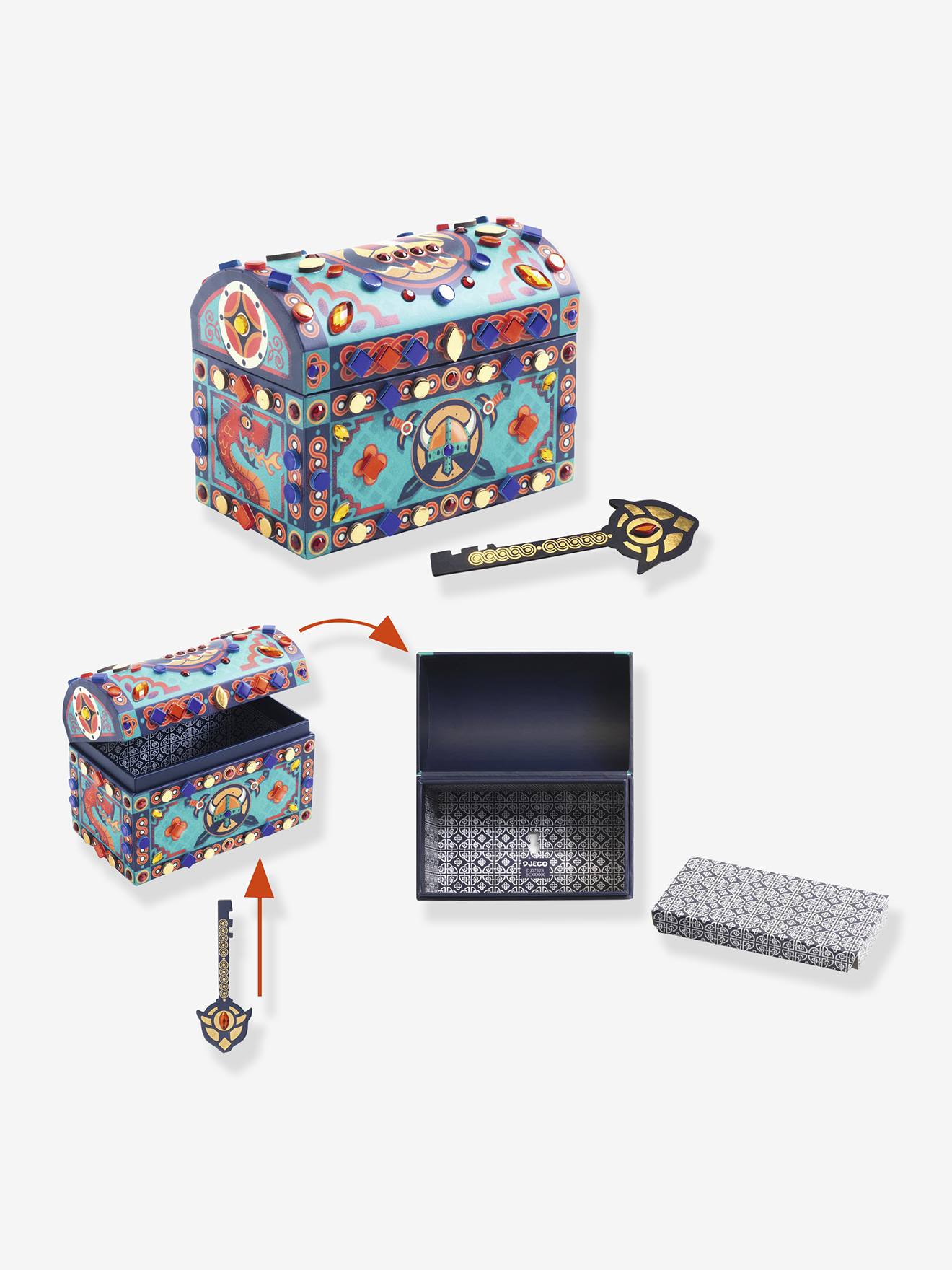 Thumbnail - Kinder Schatztruhe mit Geheimnis Superschatz DJECO