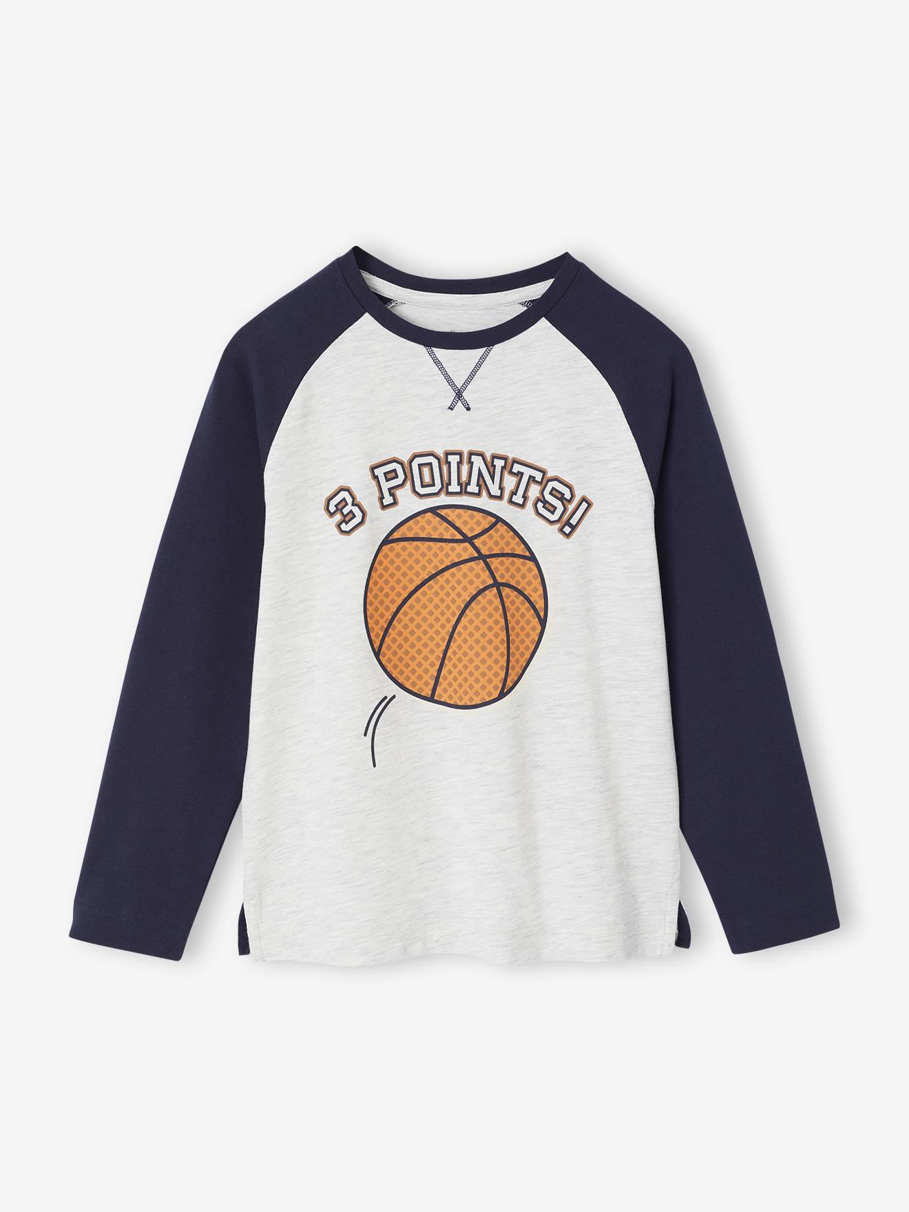 Jungen Langarmshirt mit Kontrastärmeln