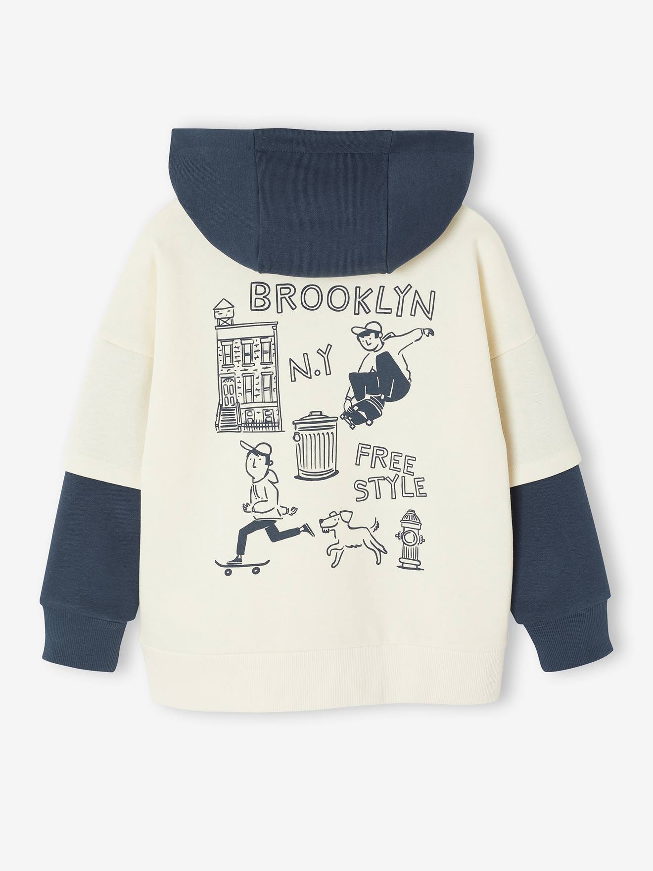 Thumbnail - Jungen Kapuzensweatshirt mit Prints