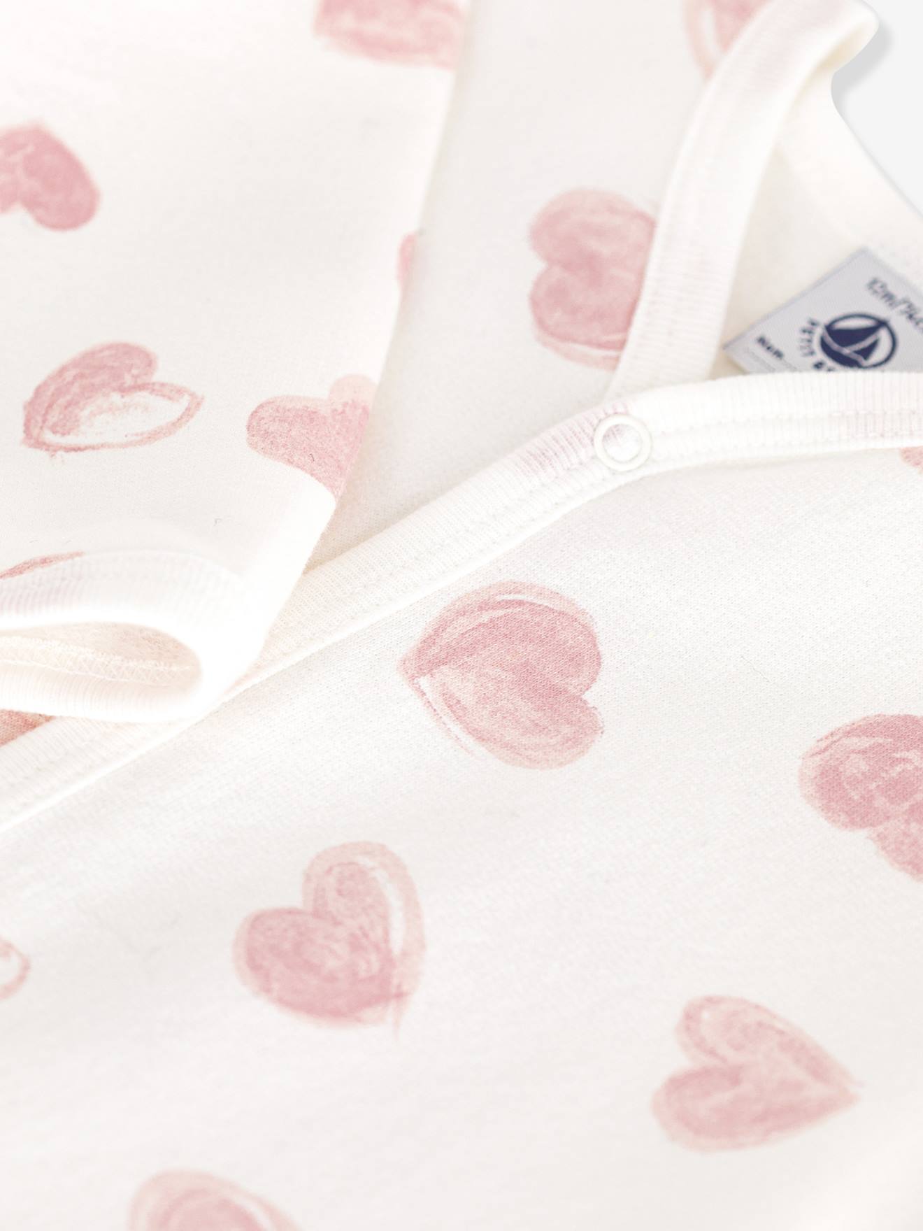 Thumbnail - Baby Schlafanzug mit Herzmotiv PETIT BATEAU helles