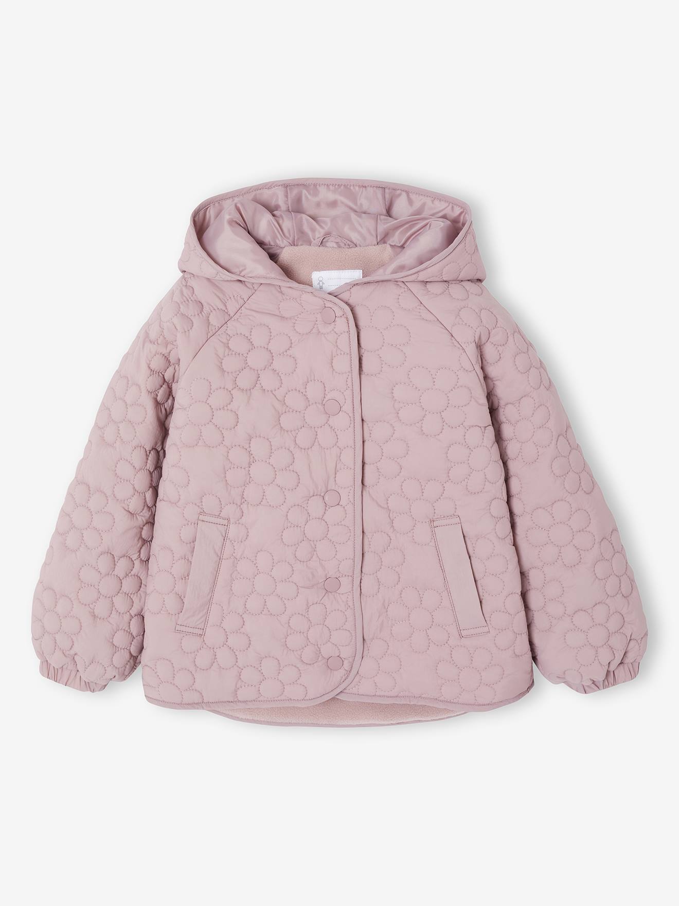 Mädchen Steppjacke mit Blumenmuster