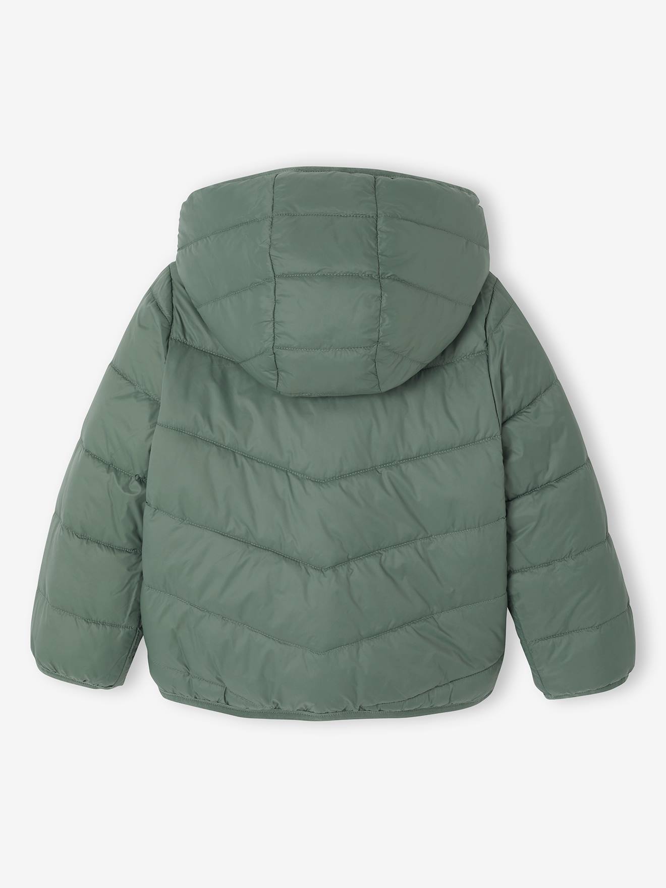 Thumbnail - Leichte Mädchen Wende-Steppjacke mit Recycling-Polyester salbei