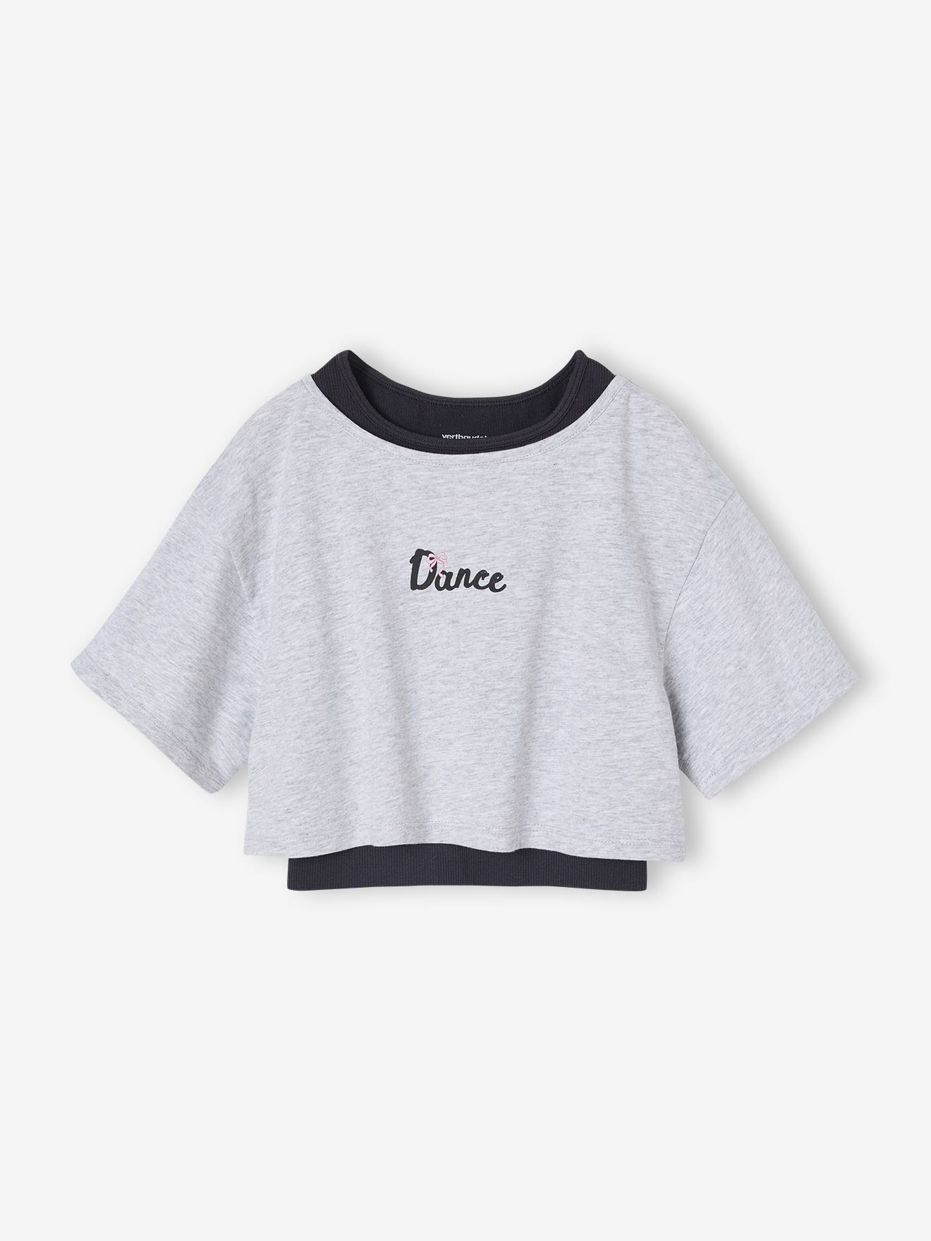 Sportliches Crop-Top mit Bustier für Mädchen