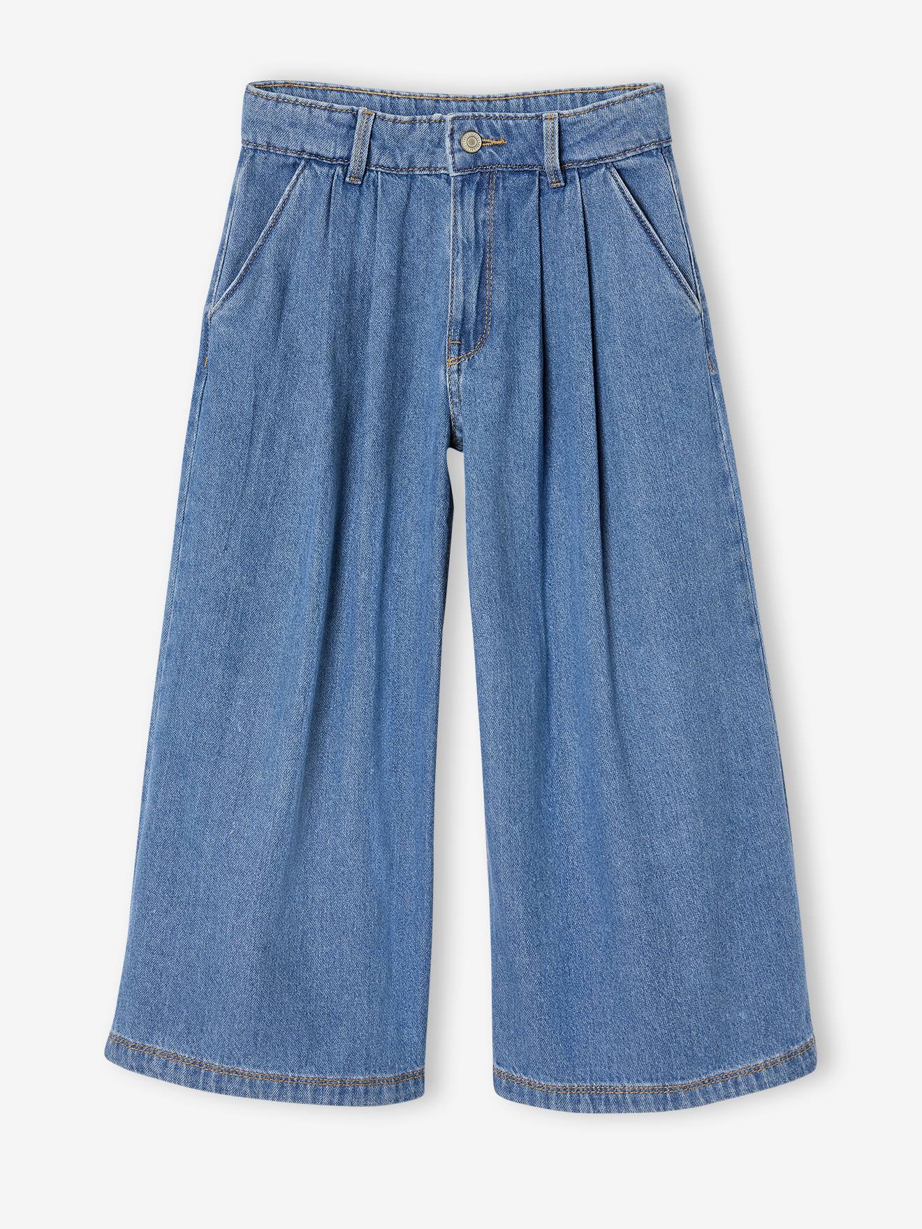 Thumbnail - Weite Mädchen Jeans mit Bundfalten