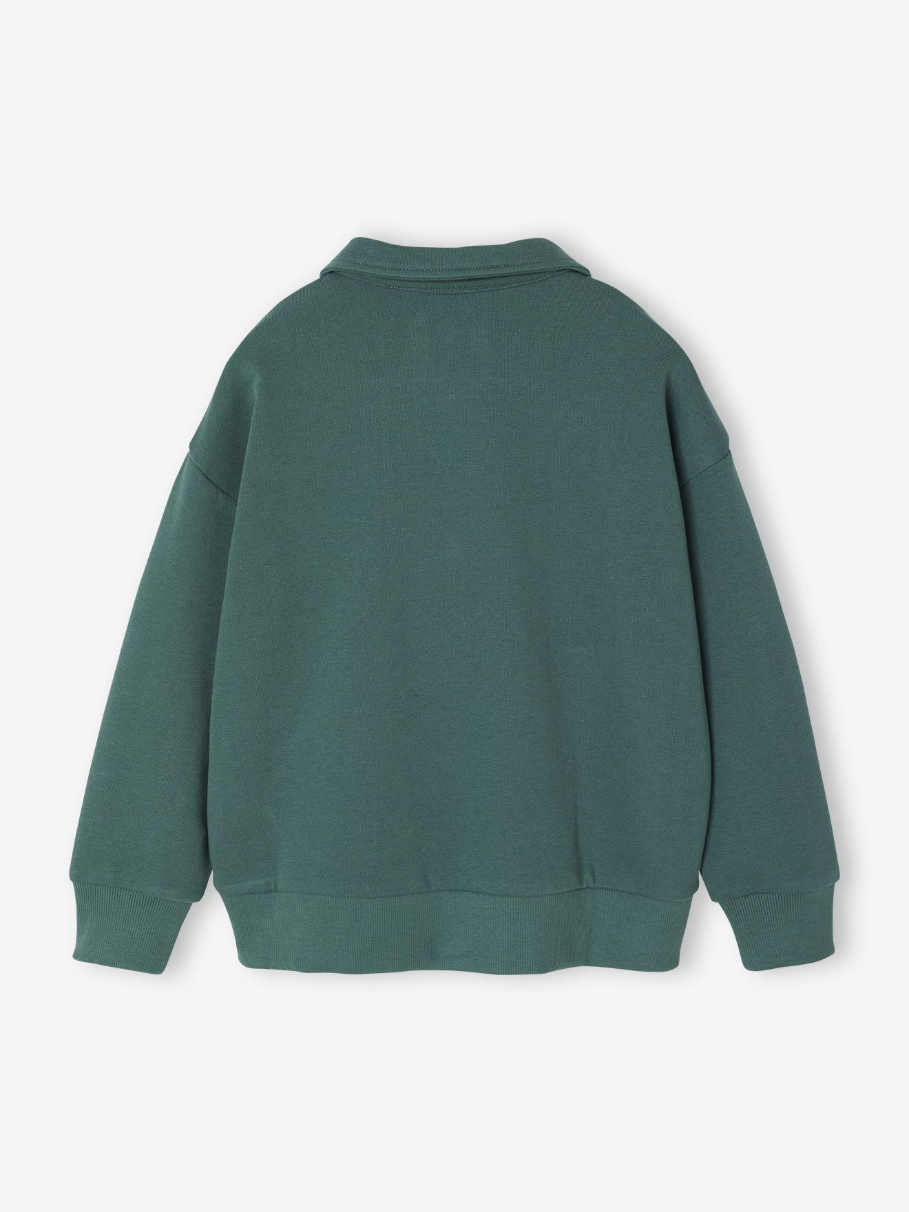 Thumbnail - Jungen Sweatshirt mit Kragen & Stickerei NY