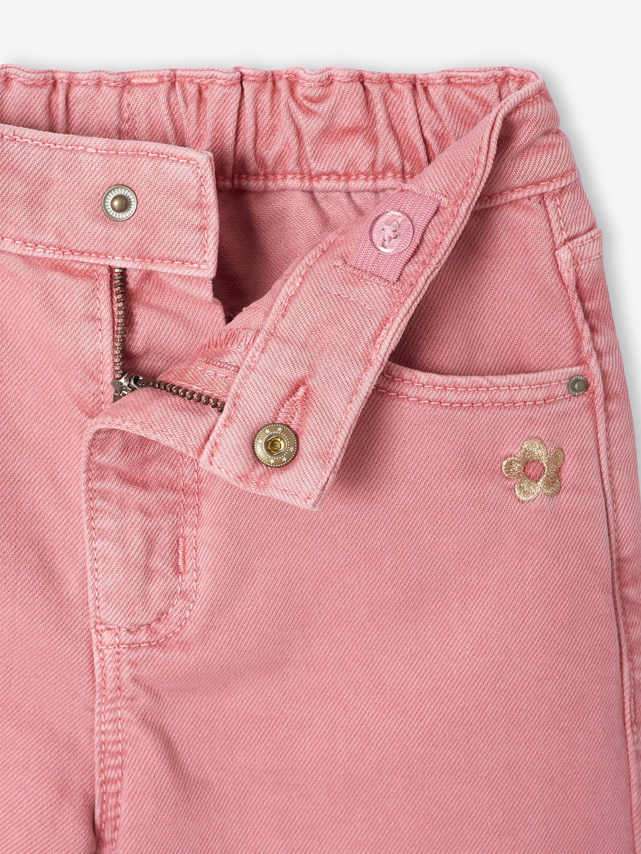 Thumbnail - Weite Mädchen Hose mit Blumenstickerei