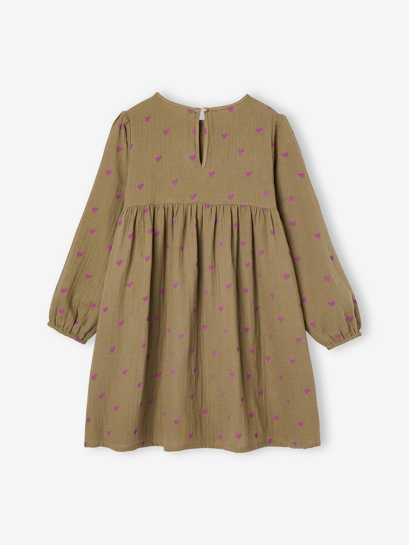 Thumbnail - Mädchen Musselin-Kleid mit Zierschleifen
