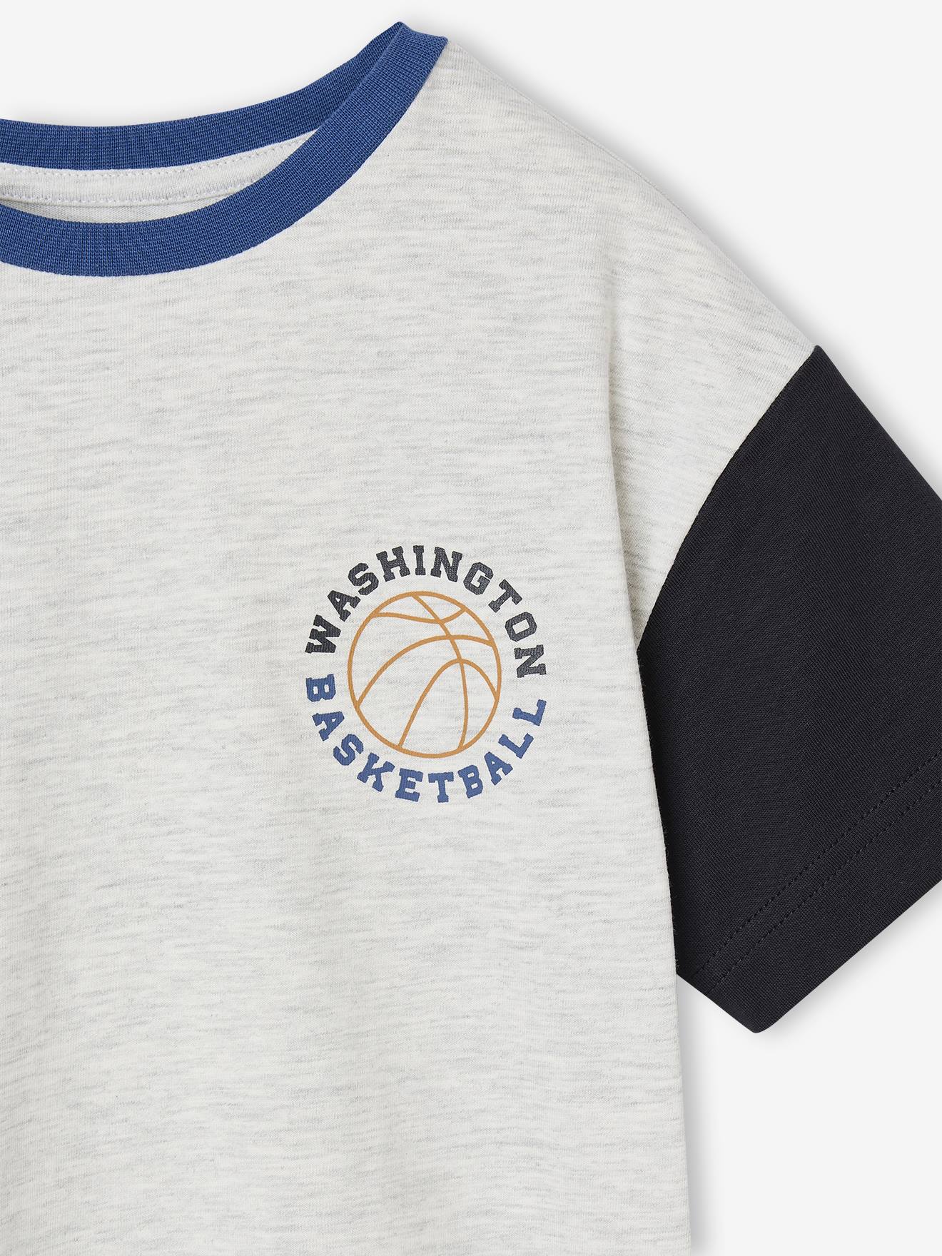 Thumbnail - Jungen T-Shirt mit Ärmeln in Kontrastoptik