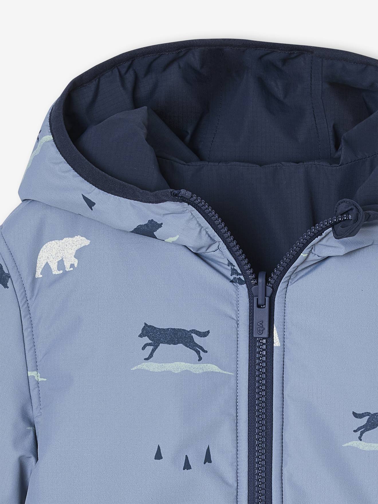 Thumbnail - Wendbare Jungen Light-Steppjacke mit Recycling-Polyester