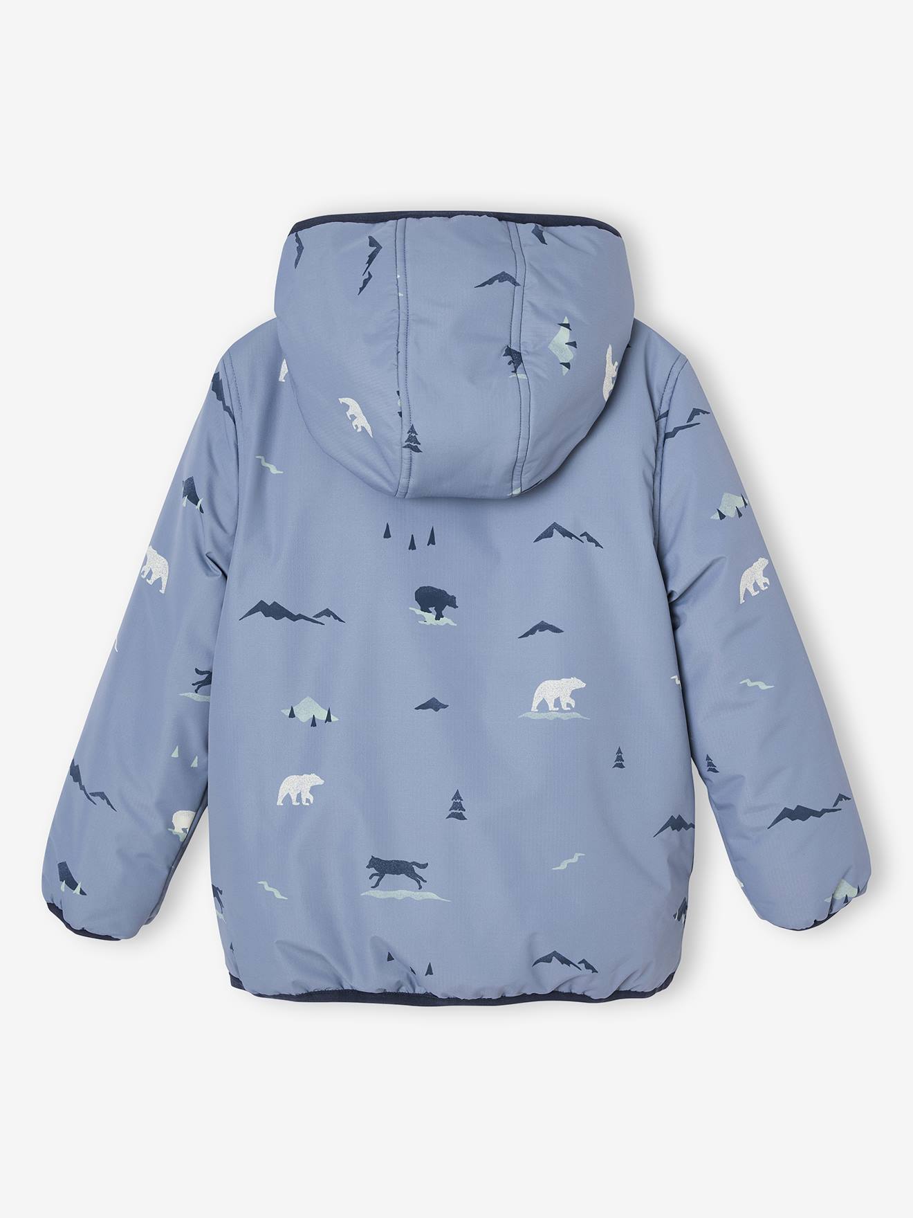 Thumbnail - Wendbare Jungen Light-Steppjacke mit Recycling-Polyester