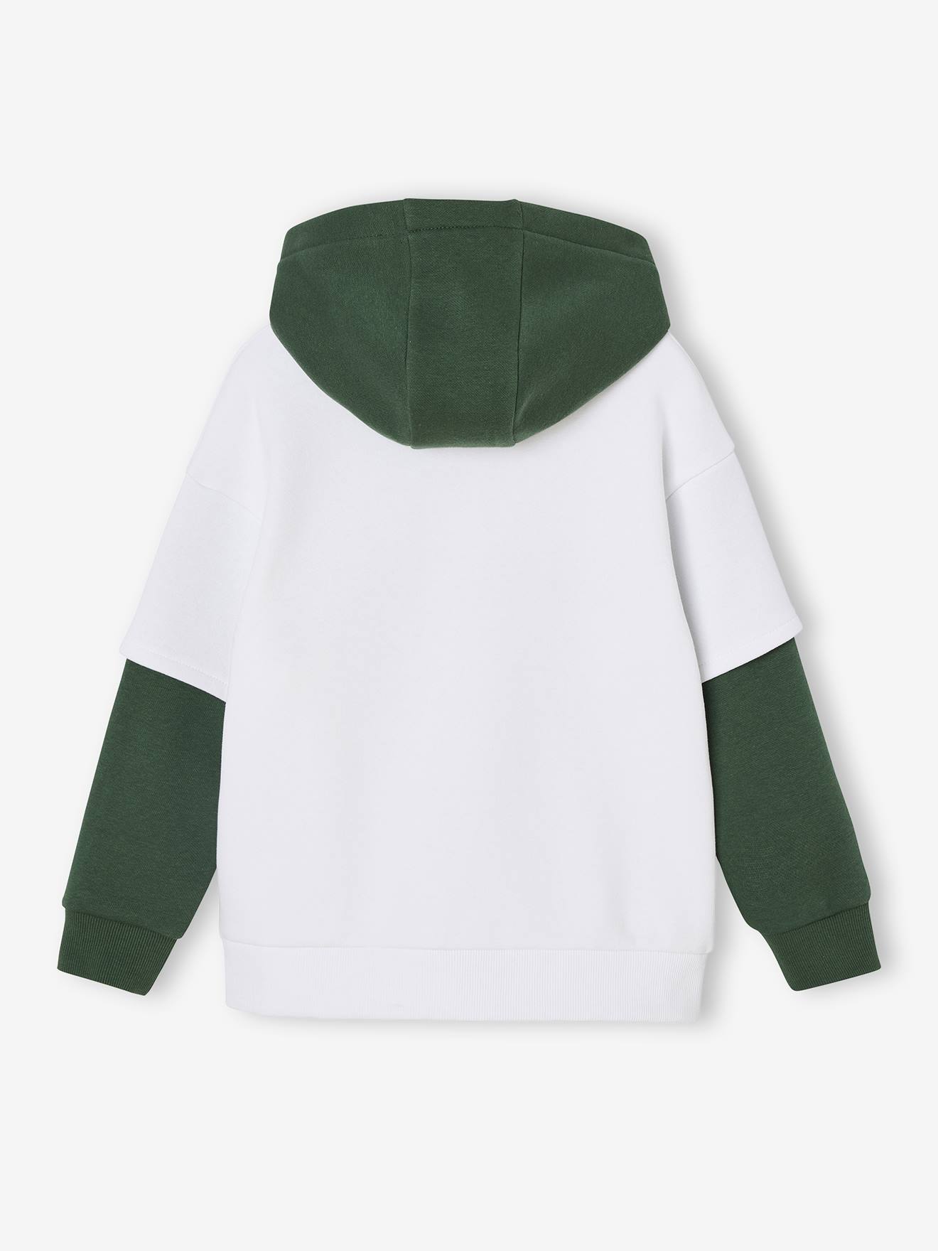 Thumbnail - Jungen Kapuzensweatshirt mit Lageneffekt & Recycling-Polyester n