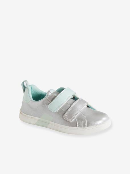 Vertbaudet M/ädchen-Sneaker Glitzer Klettverschluss