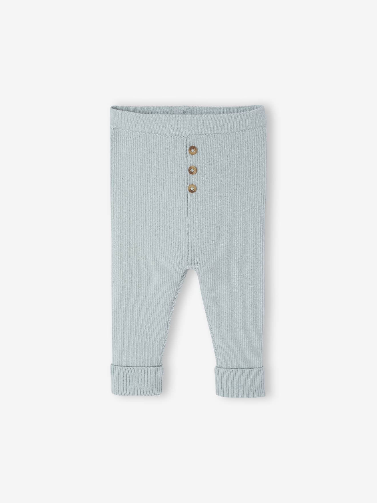Mitwachsende Baby Strickleggings