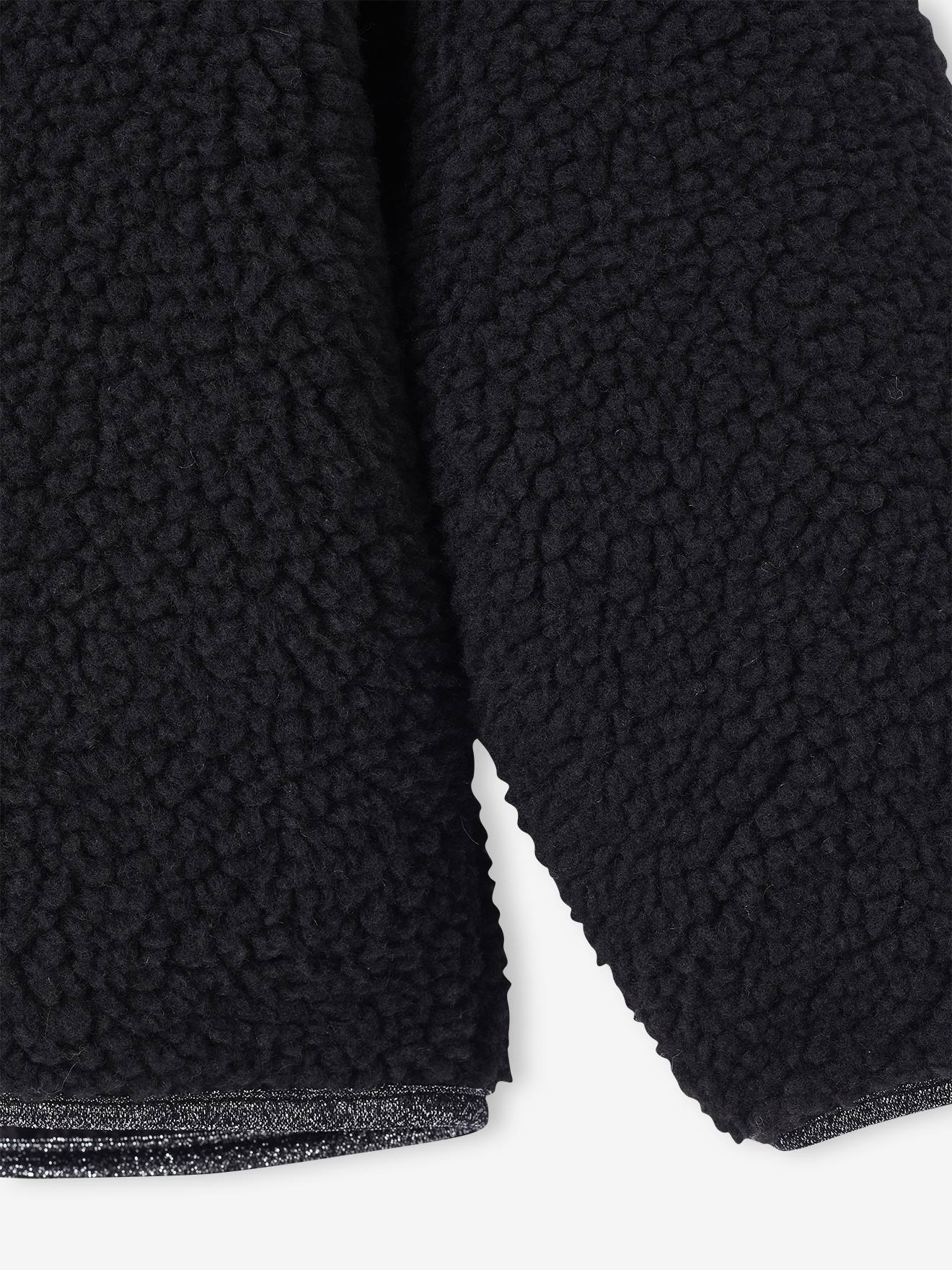 Thumbnail - Übergangsjacke aus Teddyfleece mit er Paspelierung Mädchen