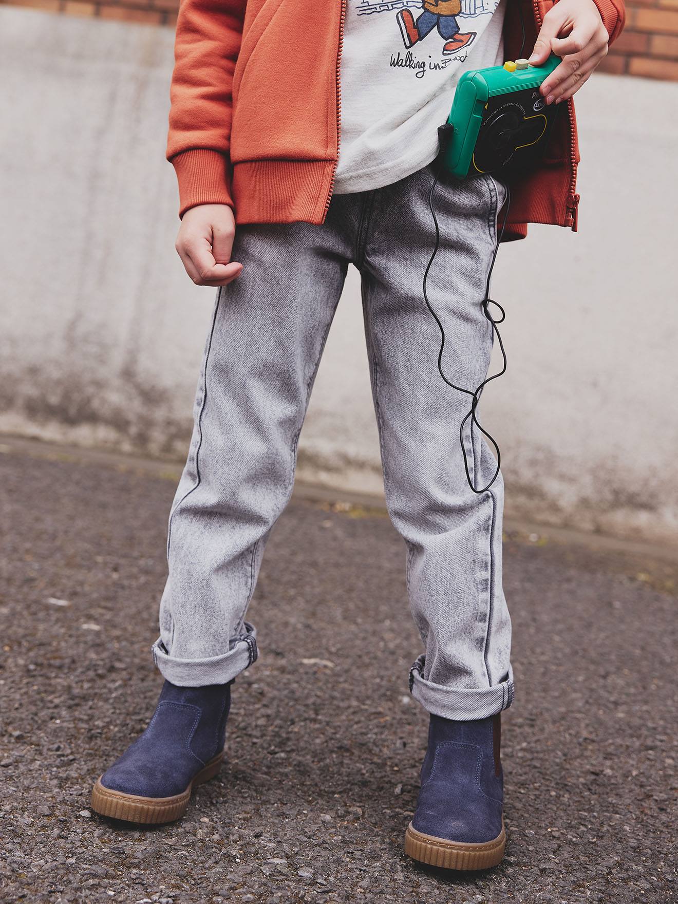 Thumbnail - Weite Jungen Jeans mit Dehnbund