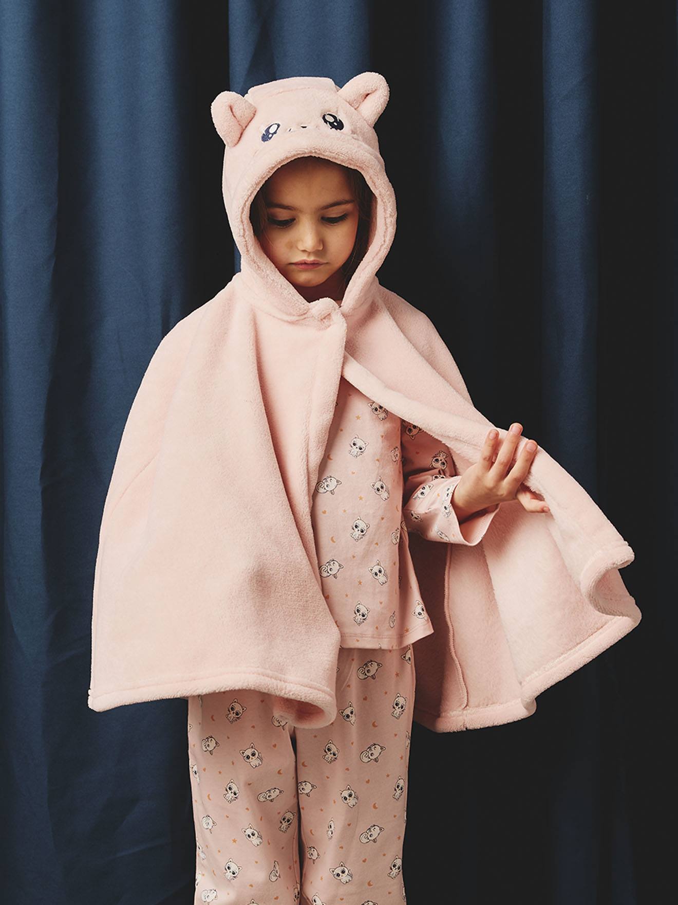 Vertbaudet Mädchen Schlafanzug-Set Hellrosa 146/152